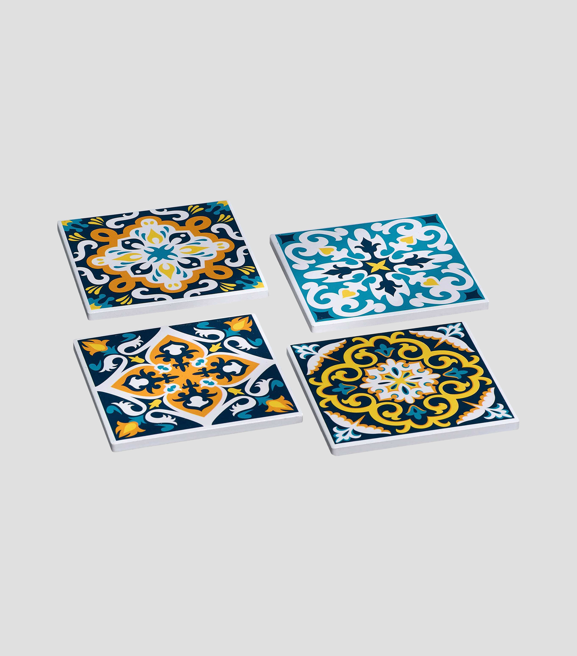 Set 4 portavasos Benito en gres