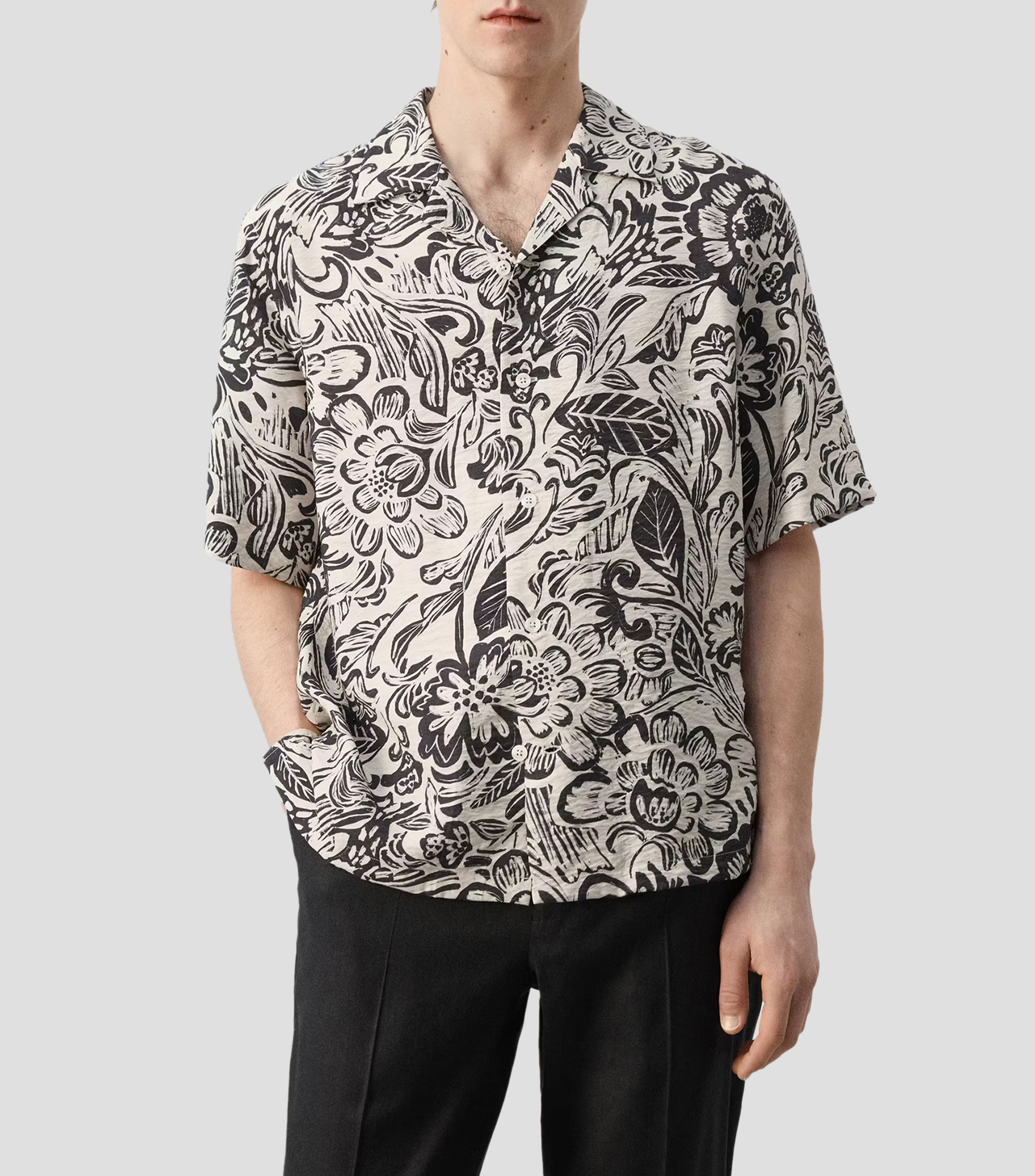 Camisa fantasía manga corta Hombre