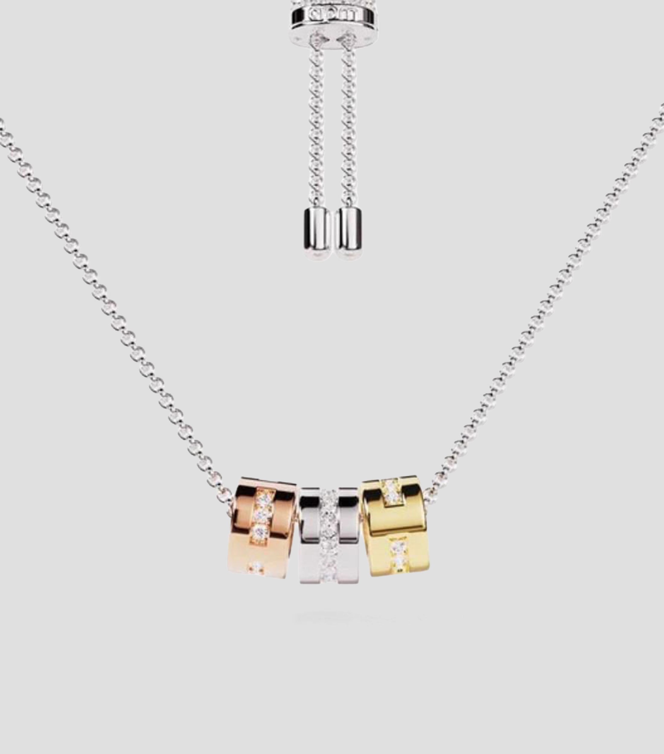 Collar Morse Code con circonita Mujer