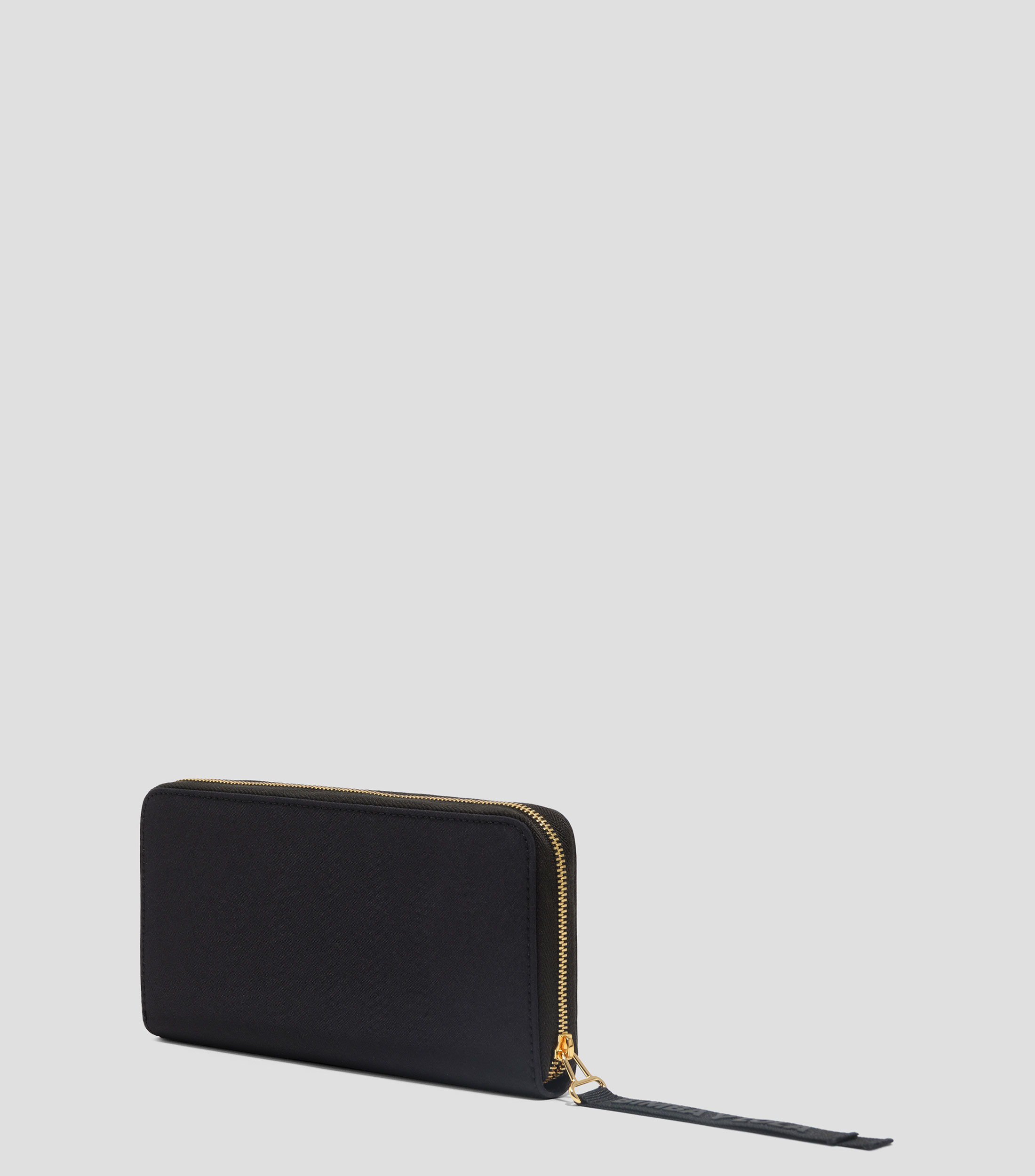 Cartera horizontal grande nylon negra Mujer
