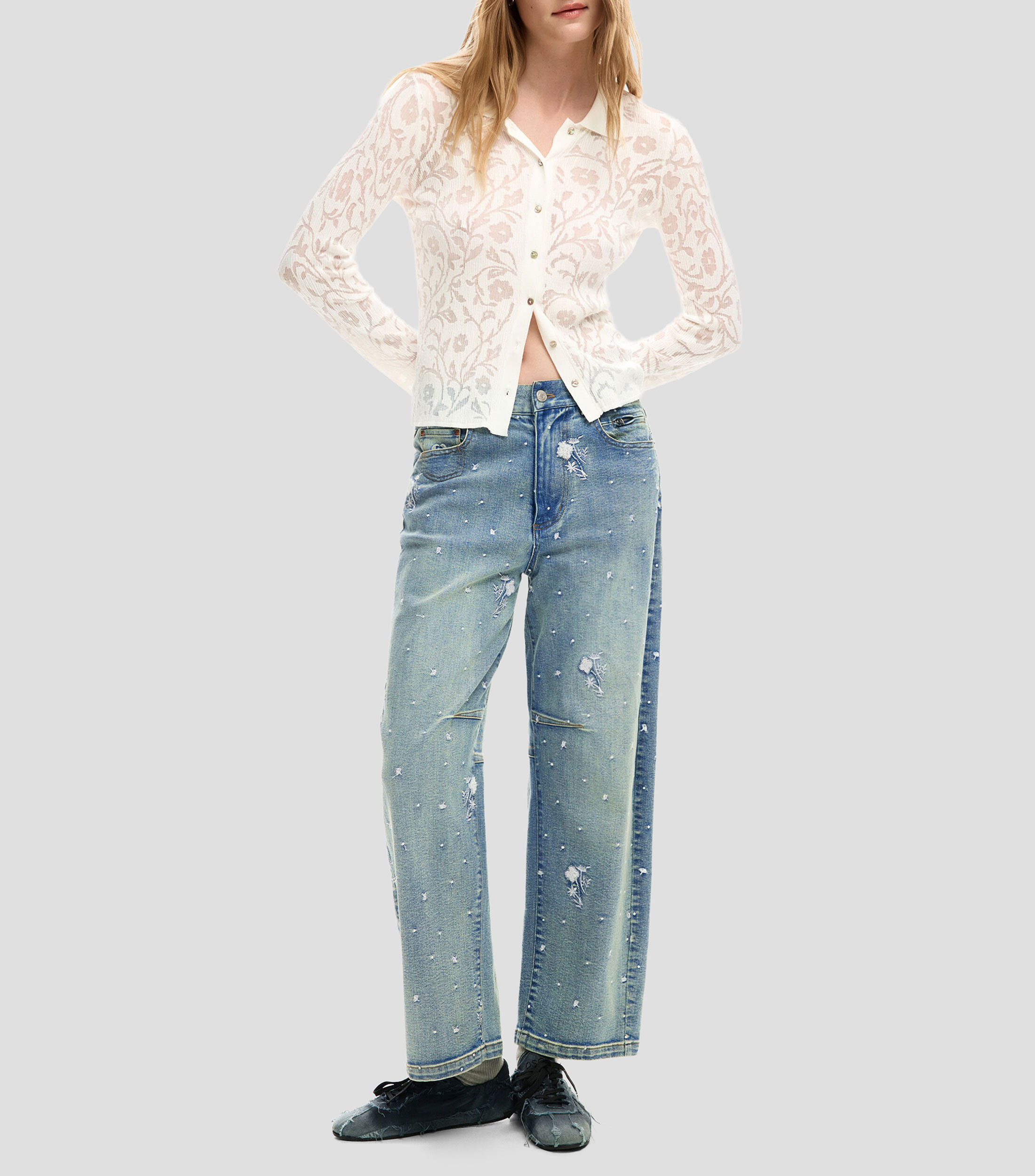 Jeans recto Mujer