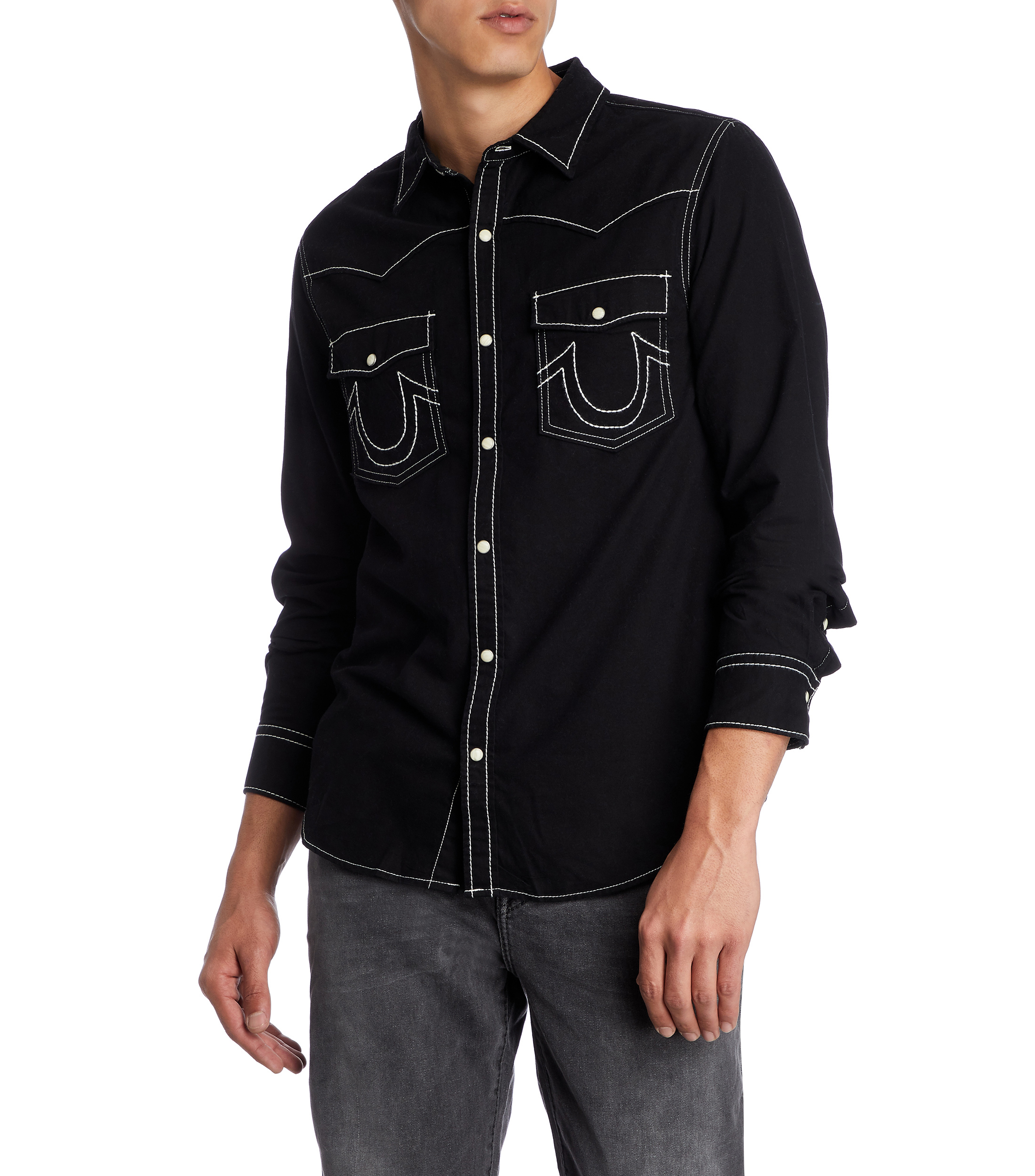 True Religion Camisa tipo vaquera con manga larga Hombre El Palacio de Hierro