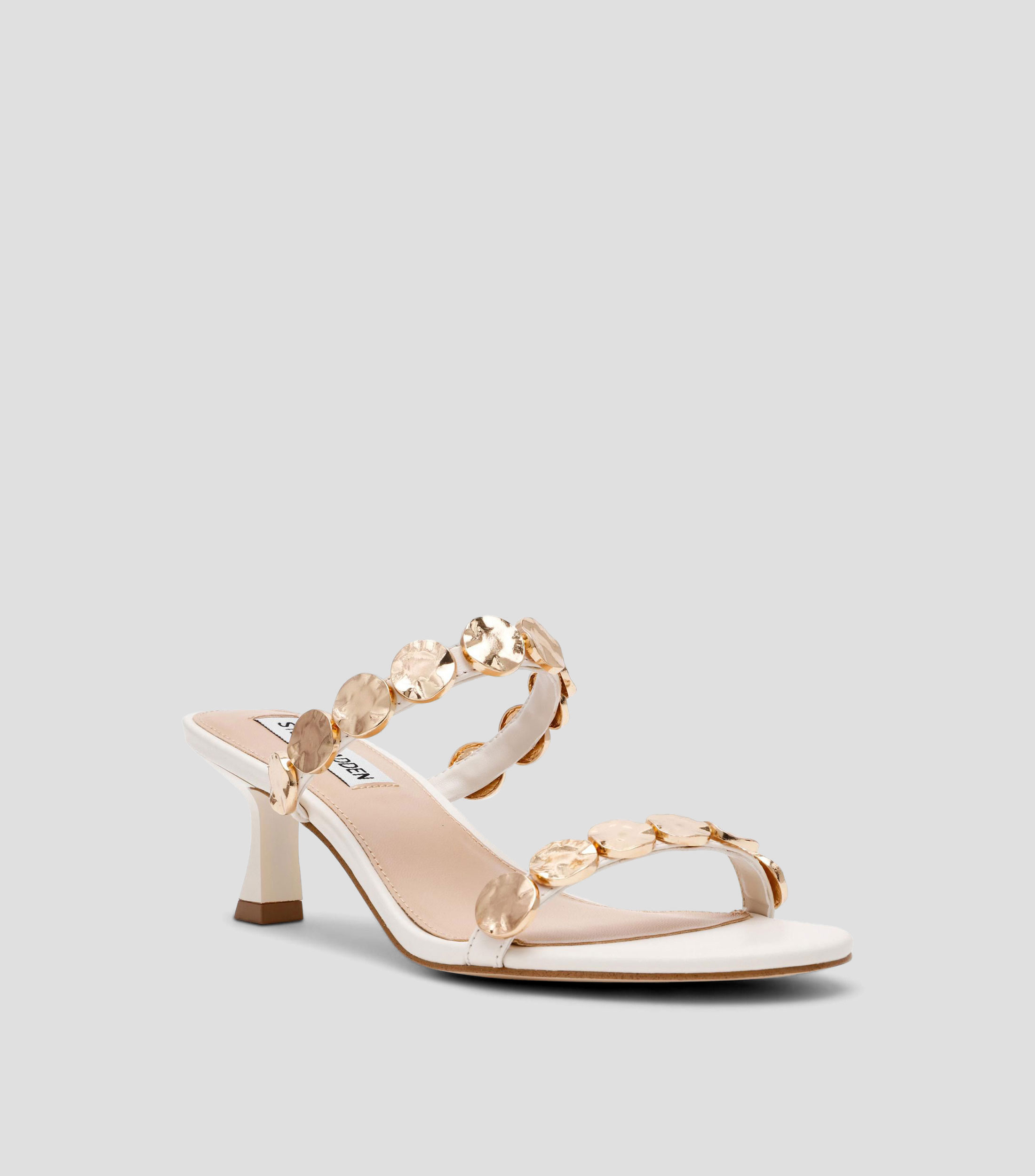 Sandalias con tacón bajo delgado Mujer