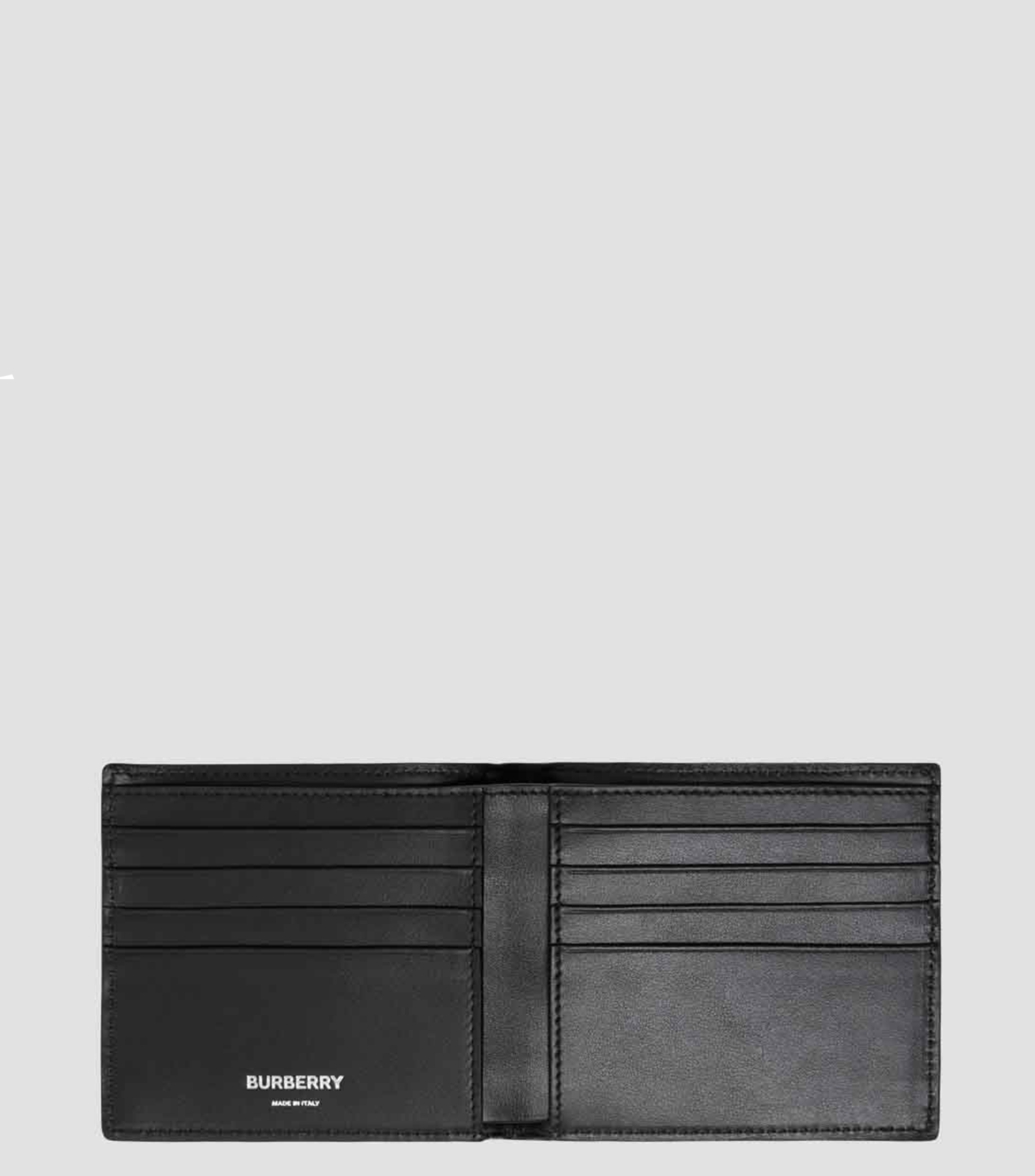 Cartera bifold con cuadros Check Hombre