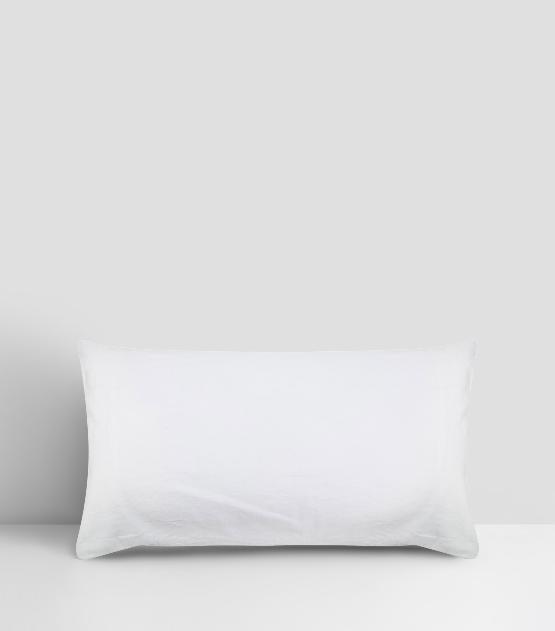 Funda Decorativa Lino, Algodon King Size Blanca