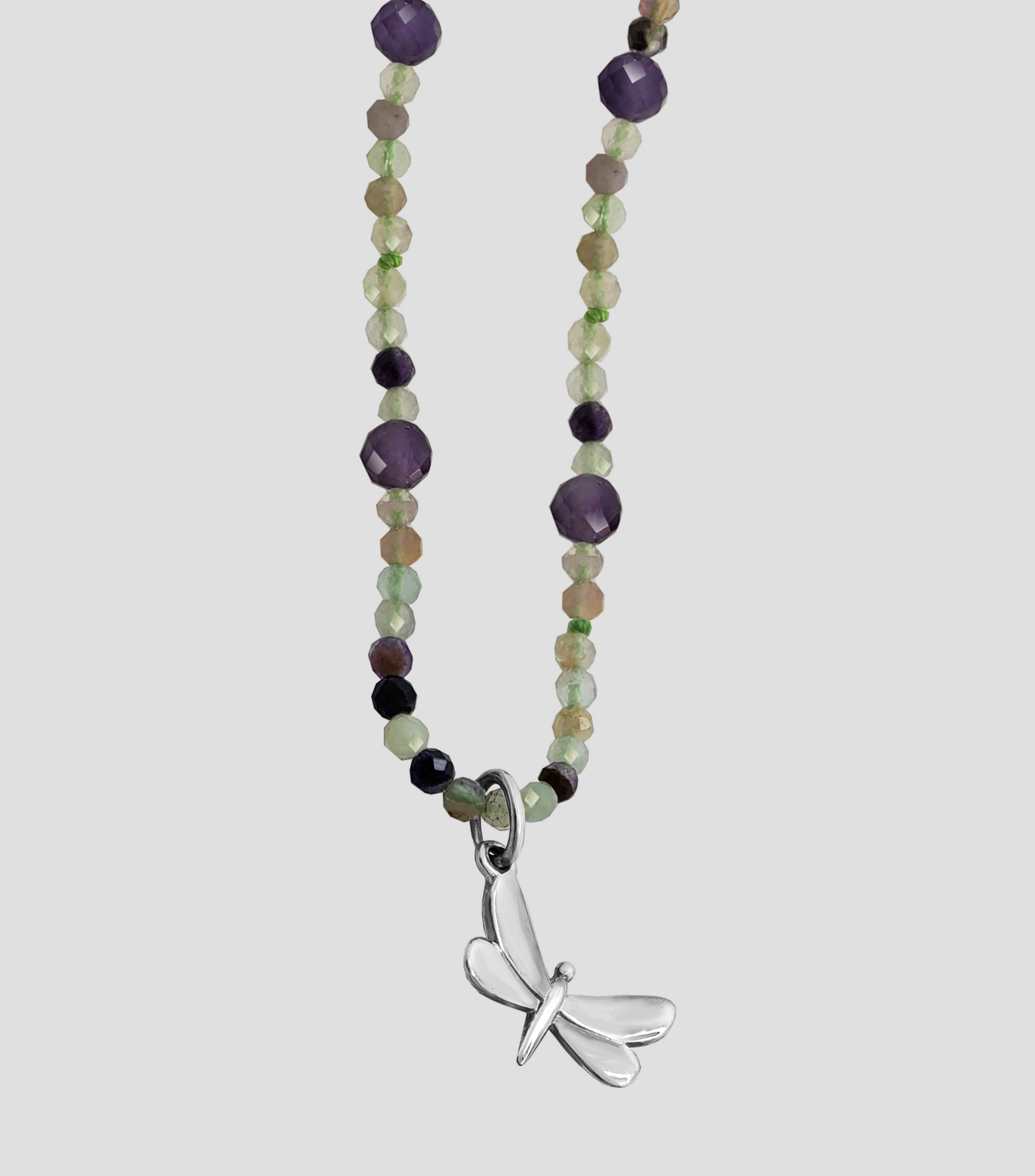 Collar con libélula en plata .925 Alegría Mujer