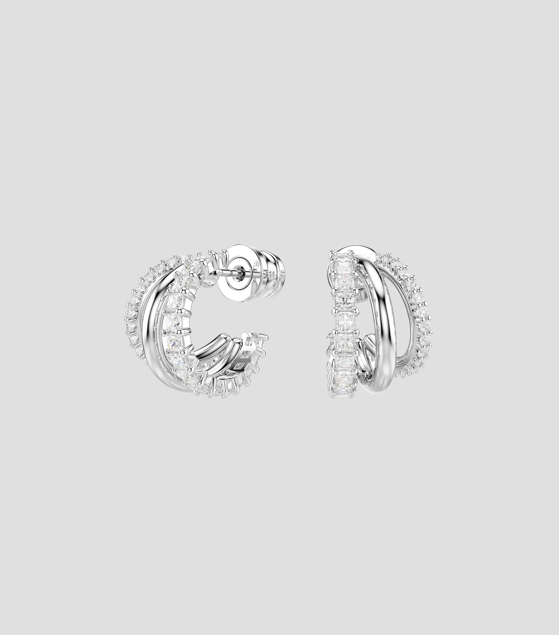 Pendientes Hyperbola White con cristal Swarovski Mujer