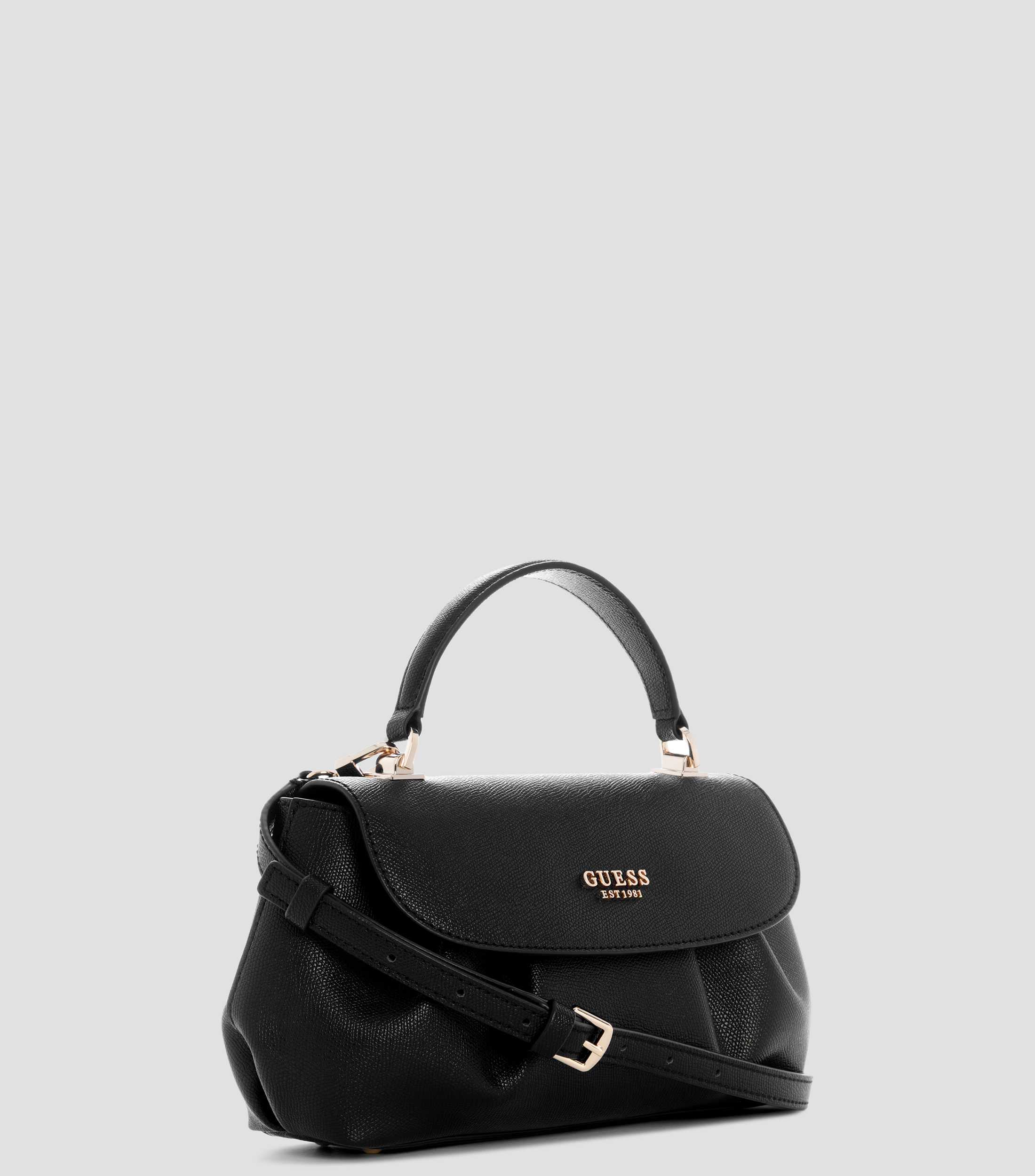 Bolsa crossbody lisa con detalle texturizado Mujer