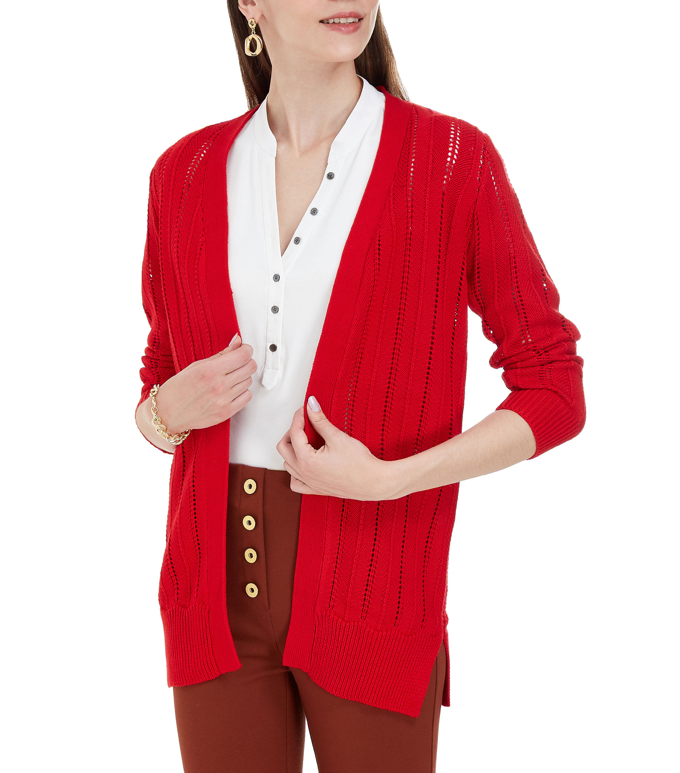 Julio Suéter largo abierto Mujer El Palacio de Hierro