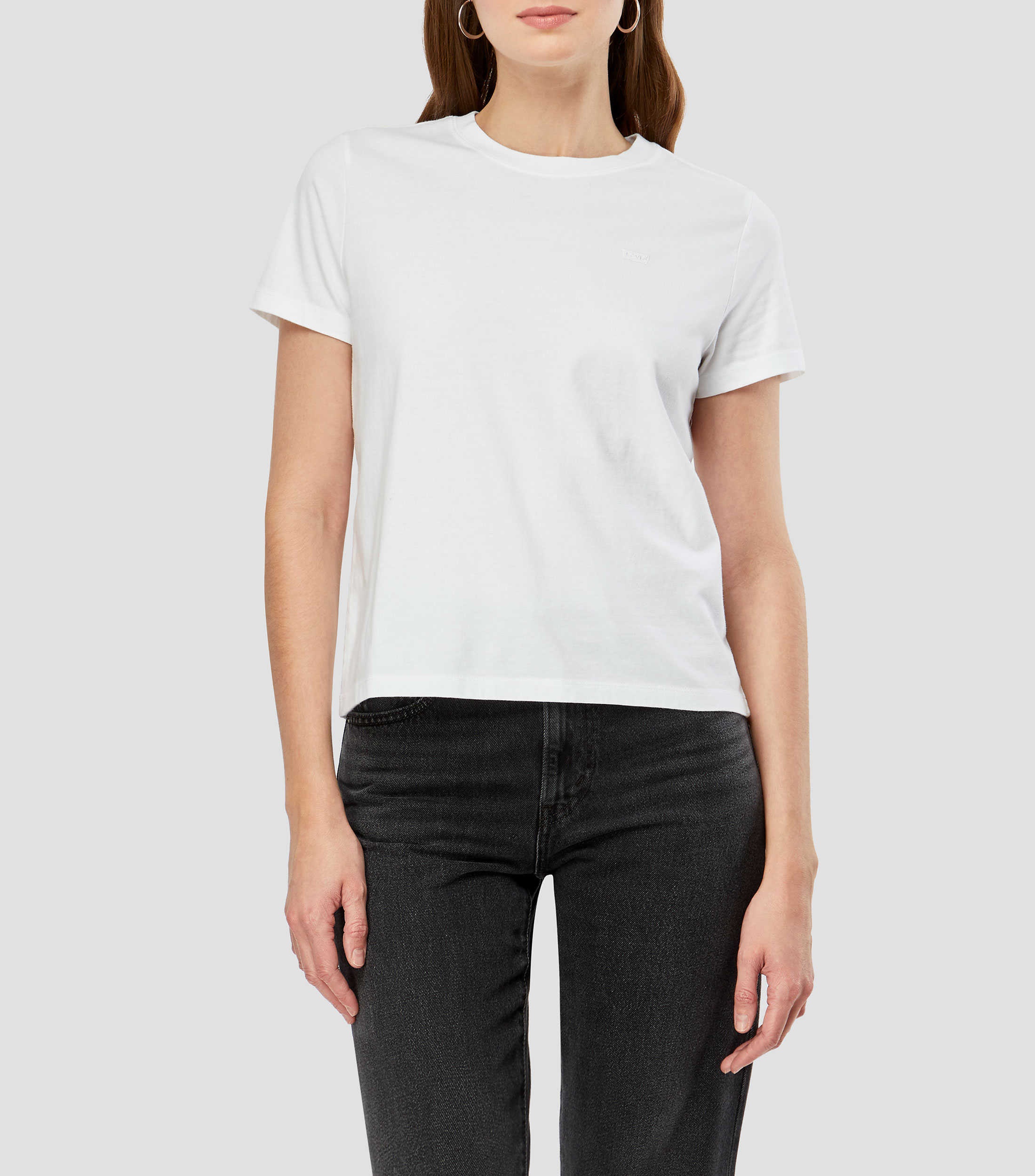 Playera cuello redondo manga corta lisa Mujer
