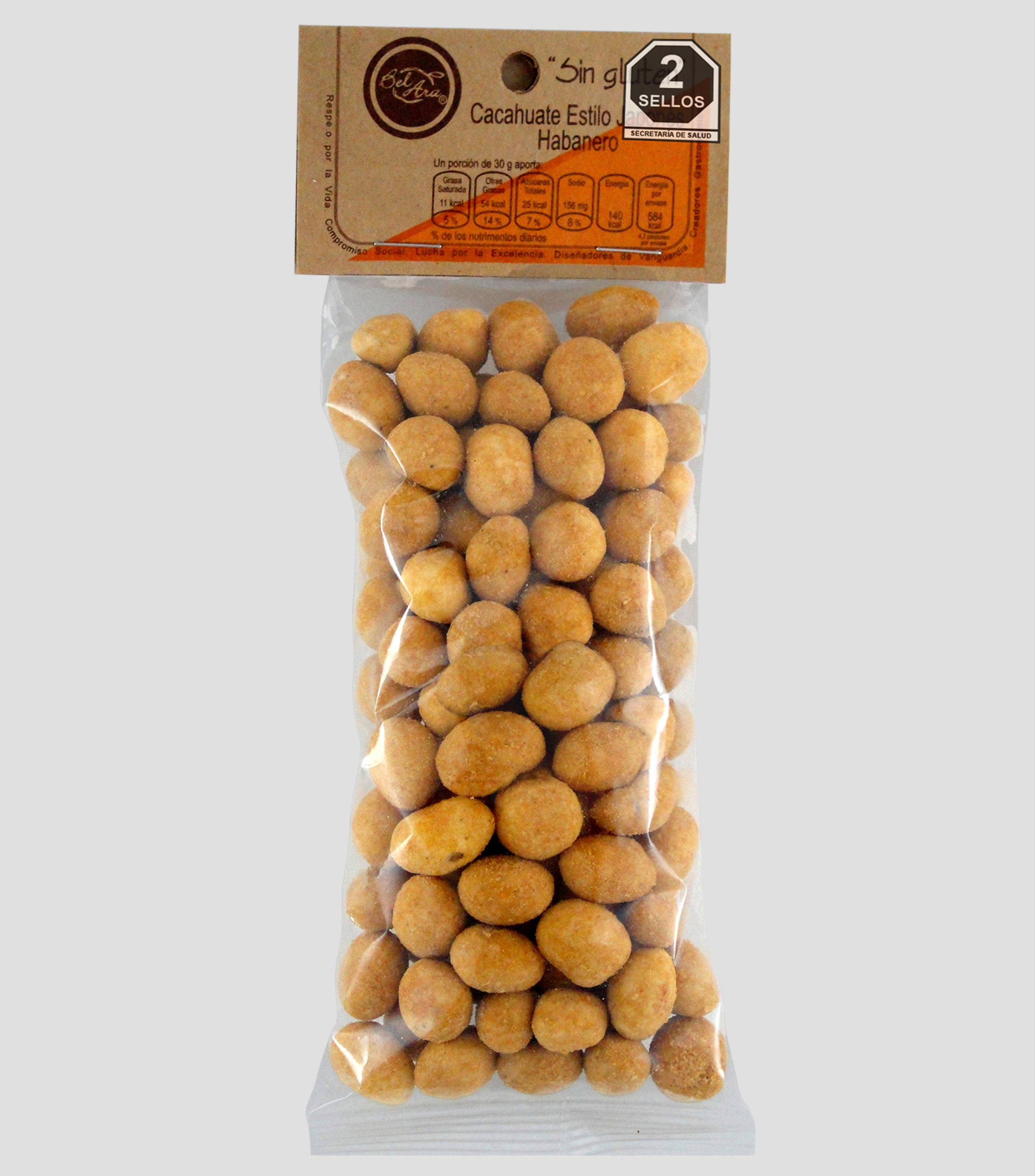 Cacahuate Japonés Estilo Habanero sin Gluten, 125 g