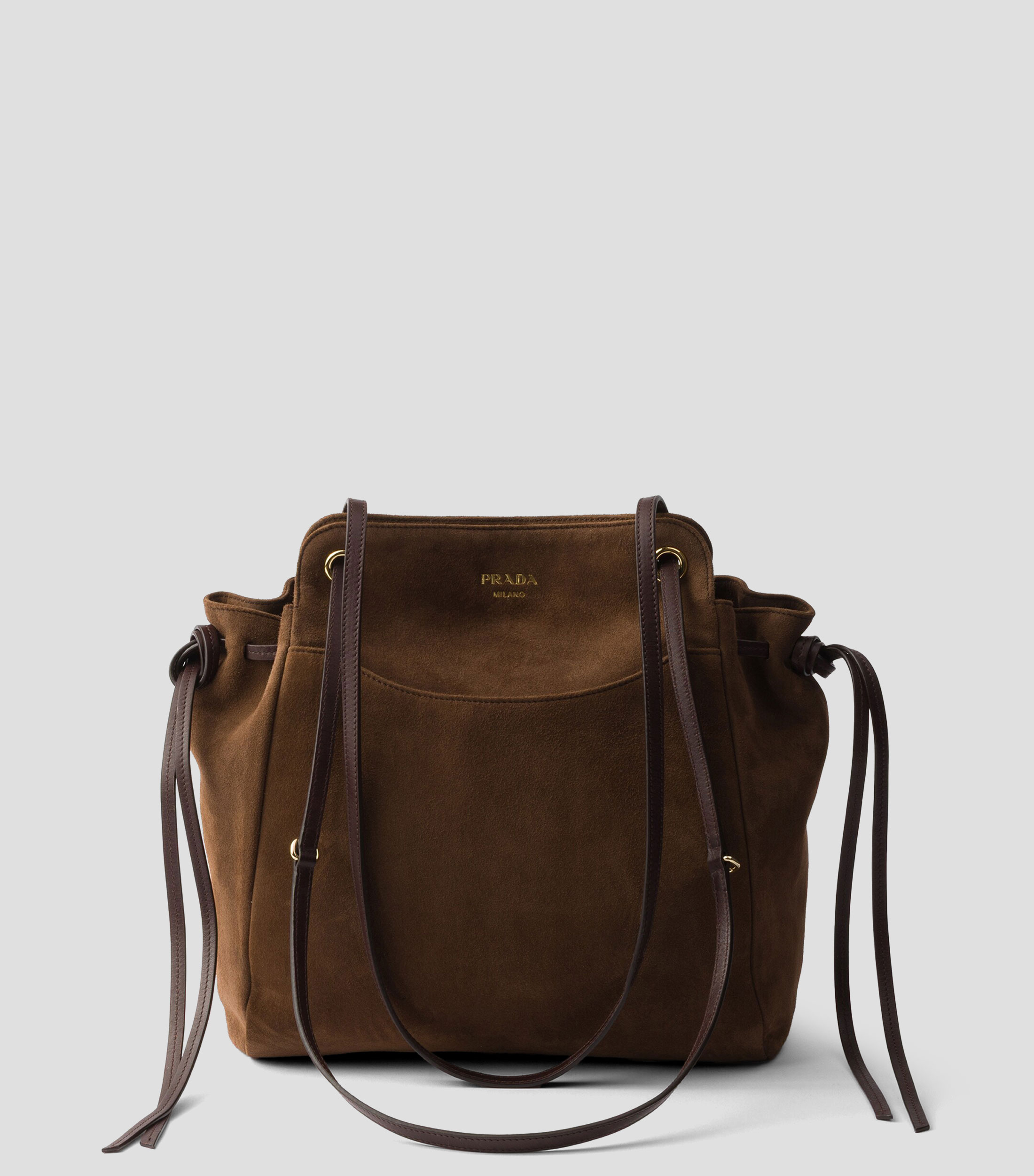 Bolsa Tote mediana Prada Carry de ante Mujer