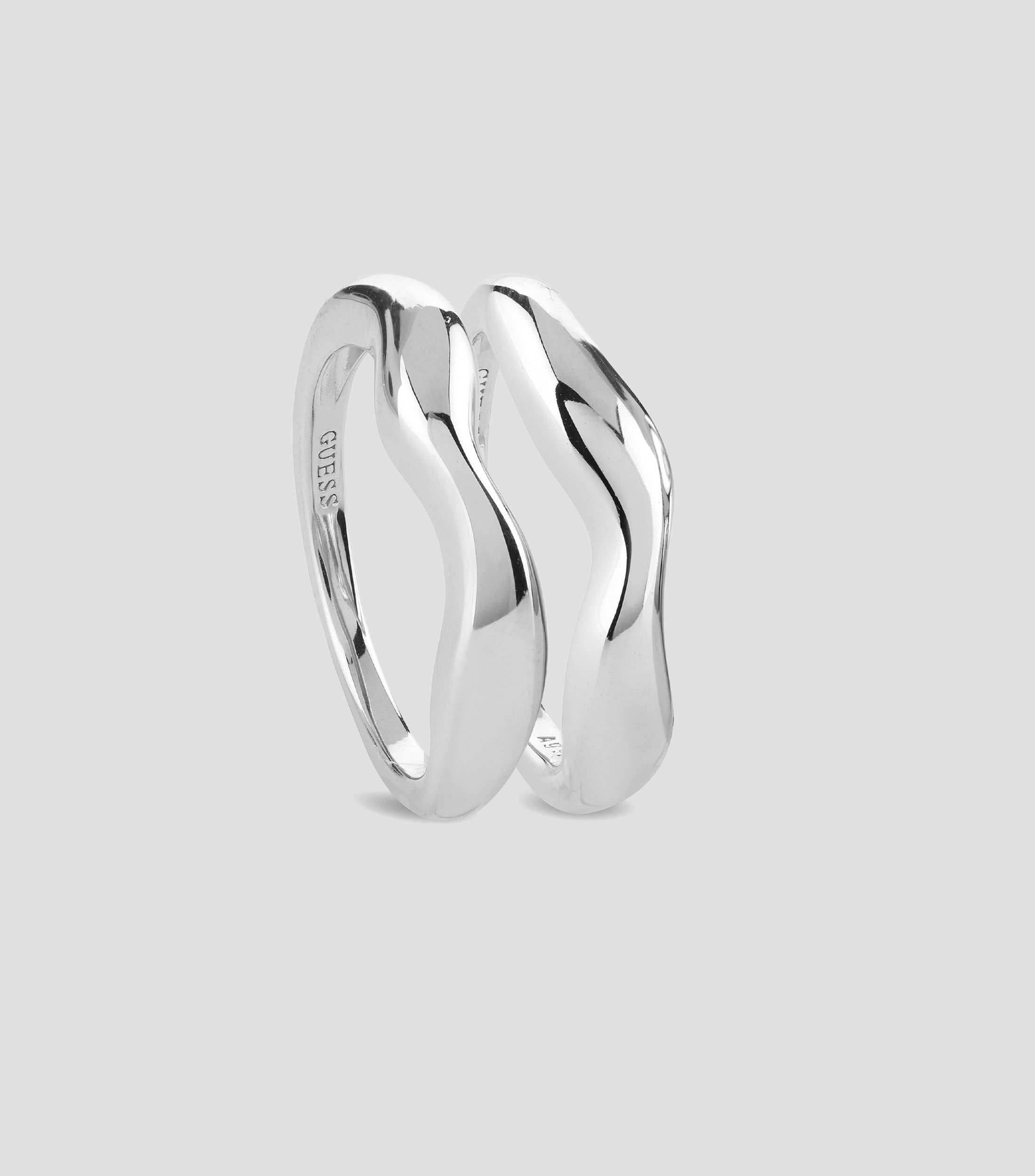 Anillo doble en plata .925 Fluid Mujer