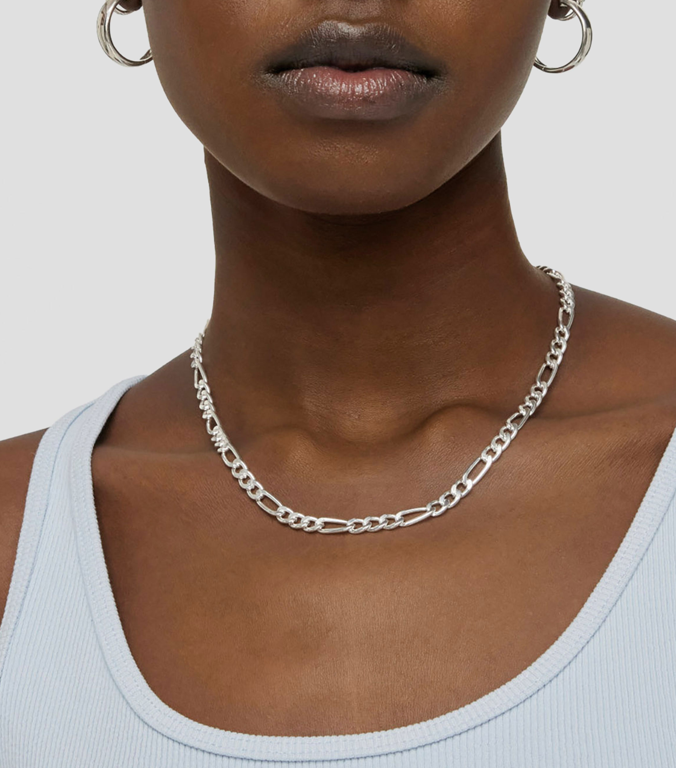 Gargantilla en plata de primera ley .925 Chain Mujer