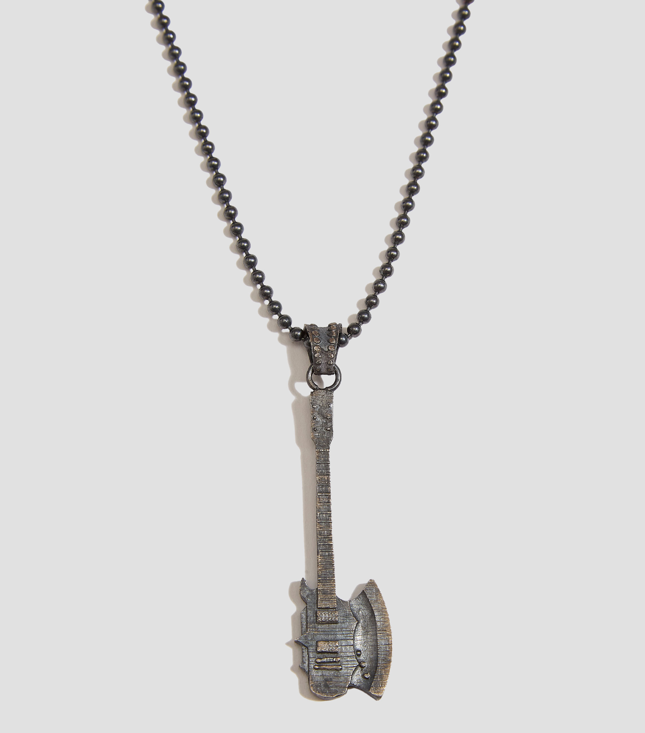 Dije Axe Guitar en plata .925 Hombre