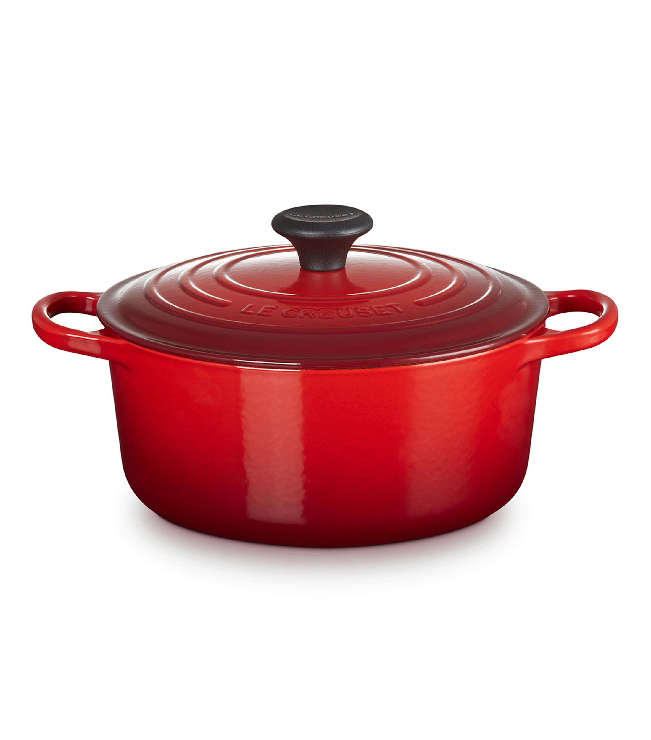 Cacerola en hierro colado esmaltado 4.2 L rojo cerise