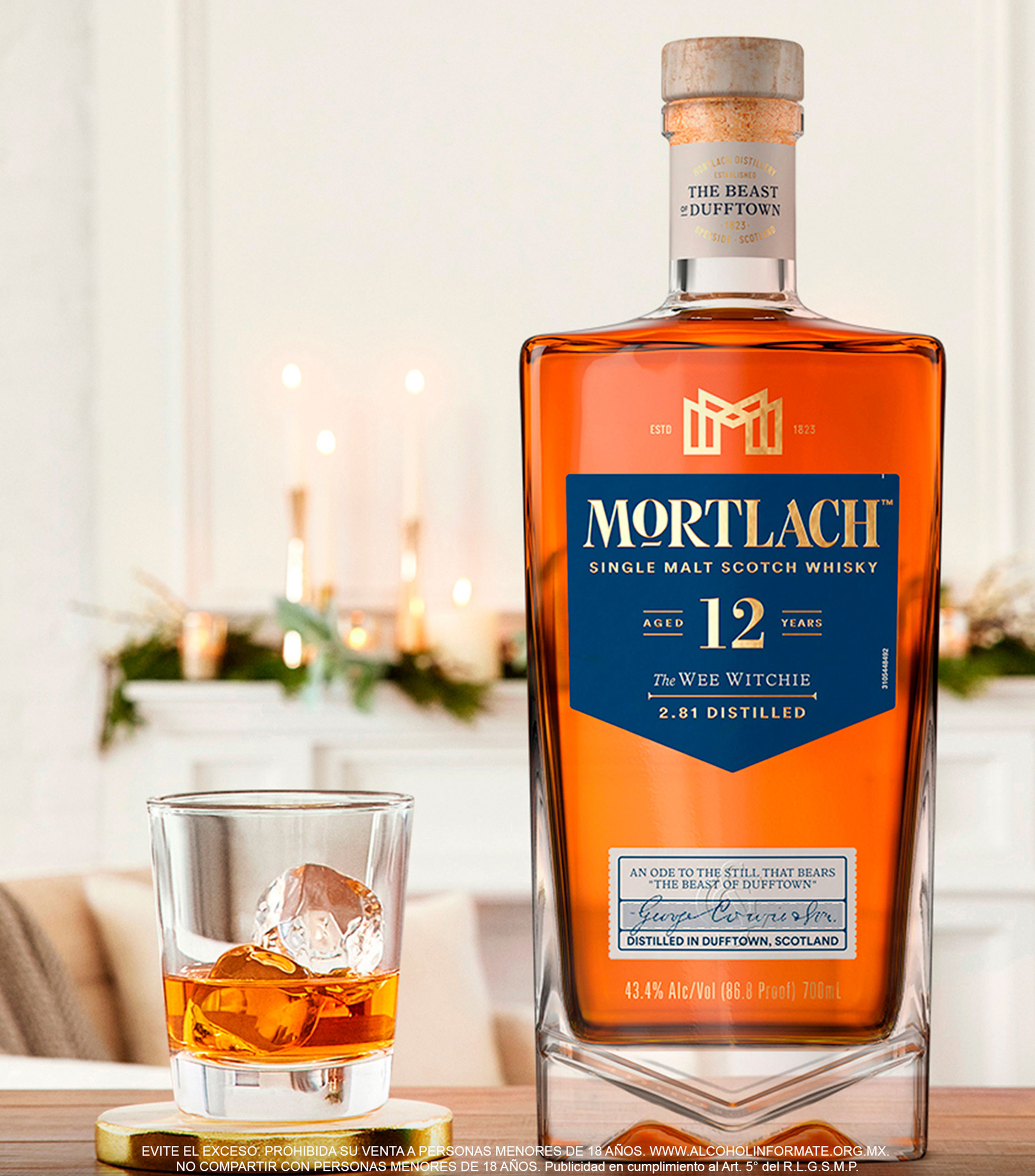 Whisky Mortlach 12 años Single Malt, 700 ml
