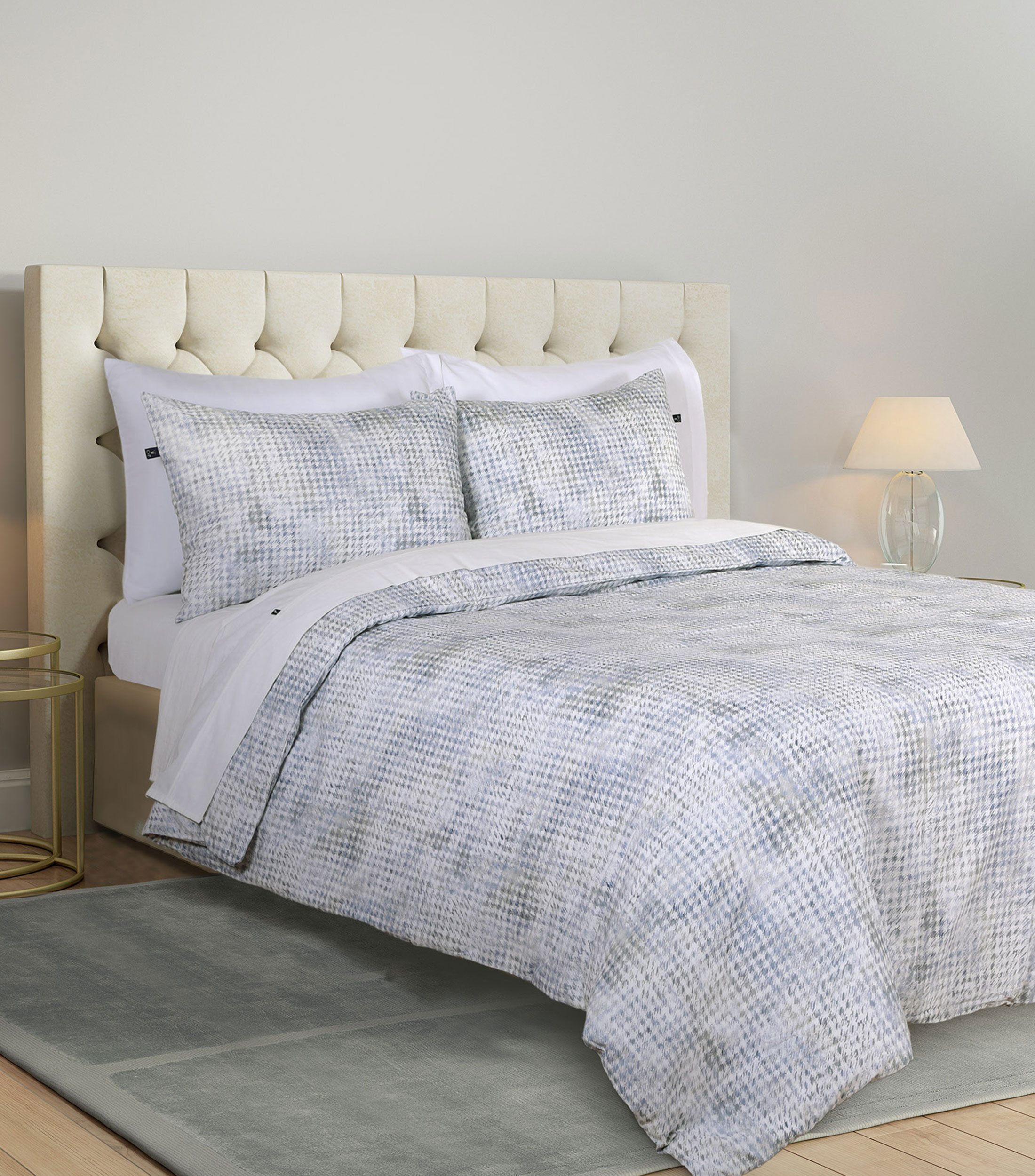 Juego de Funda para Duvet King Size en Algodon Balfour Azul