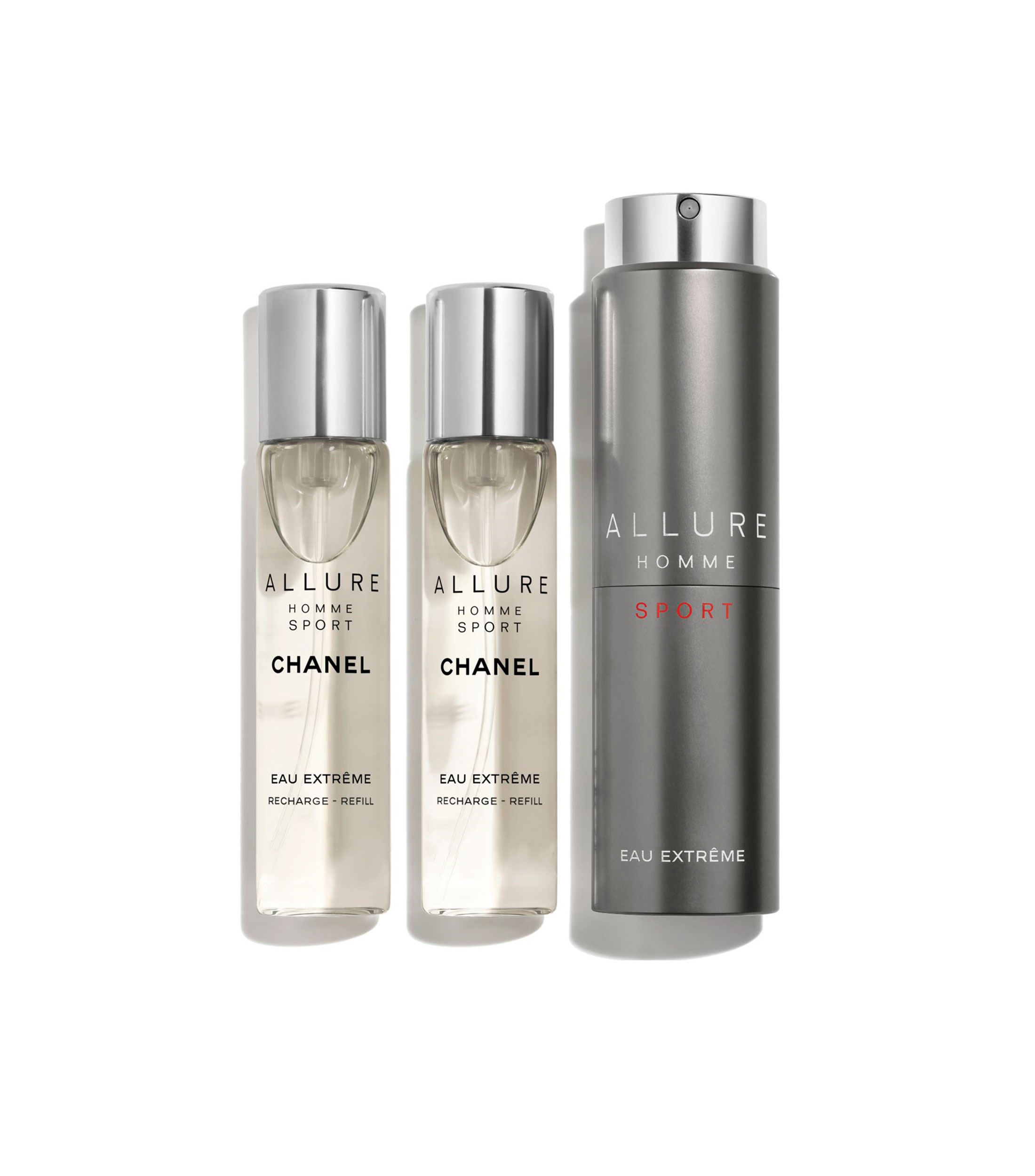EAU DE PARFUM VAPORIZADOR DE VIAJE RECARGABLE, 3X20 ML