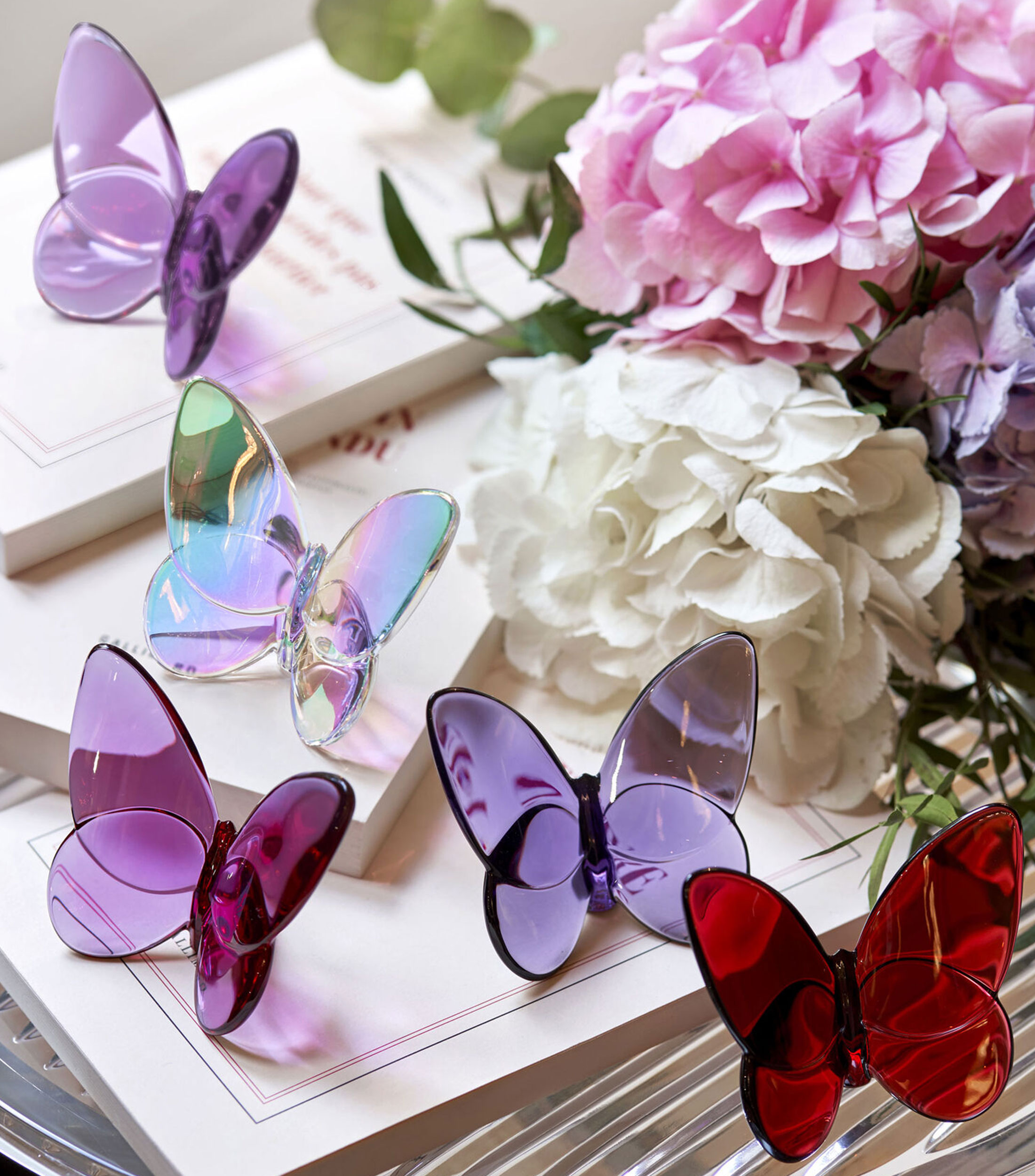 Mariposa en cristal