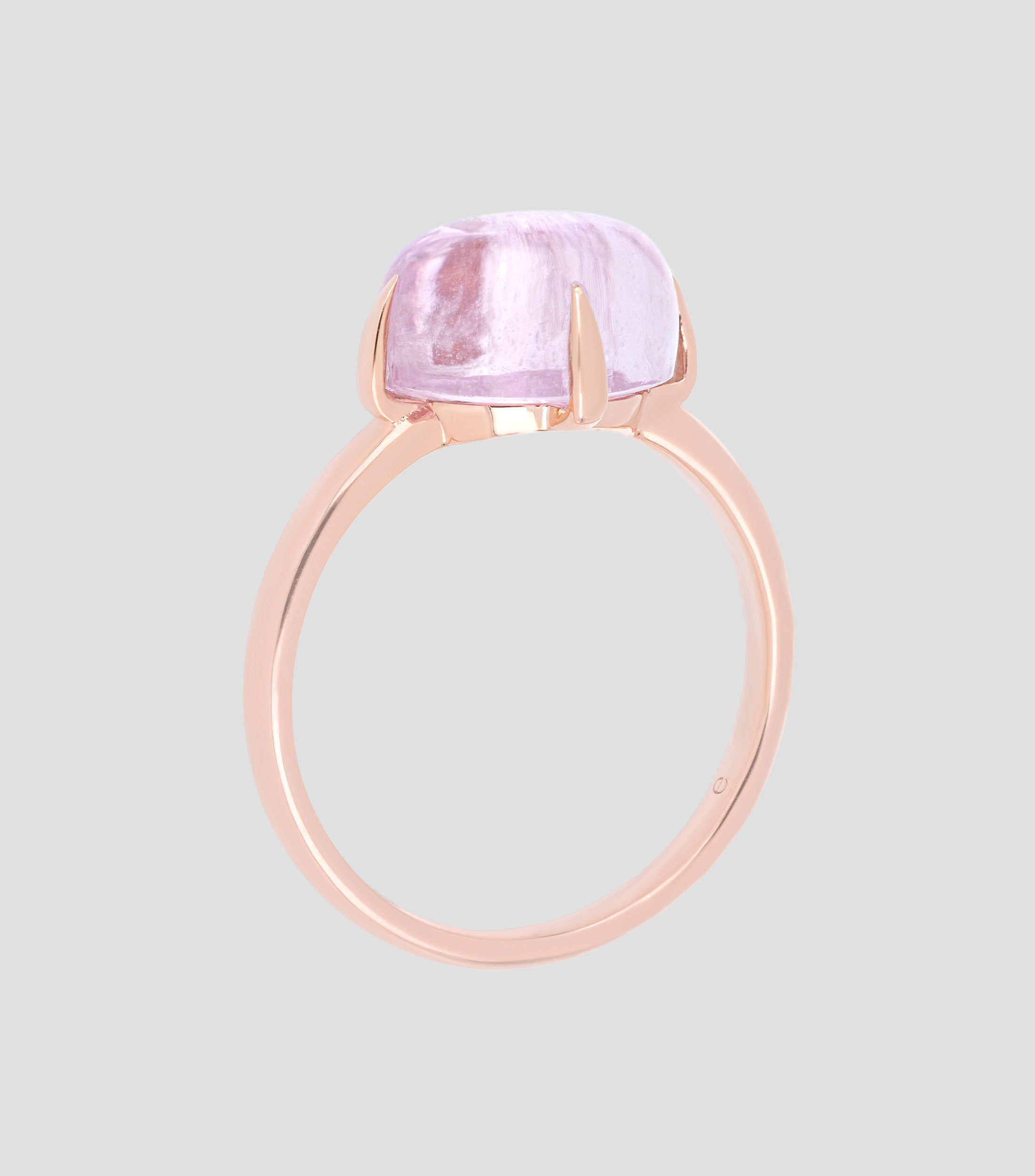 Anillo en Oro 18 Kts con Kunzita Mujer