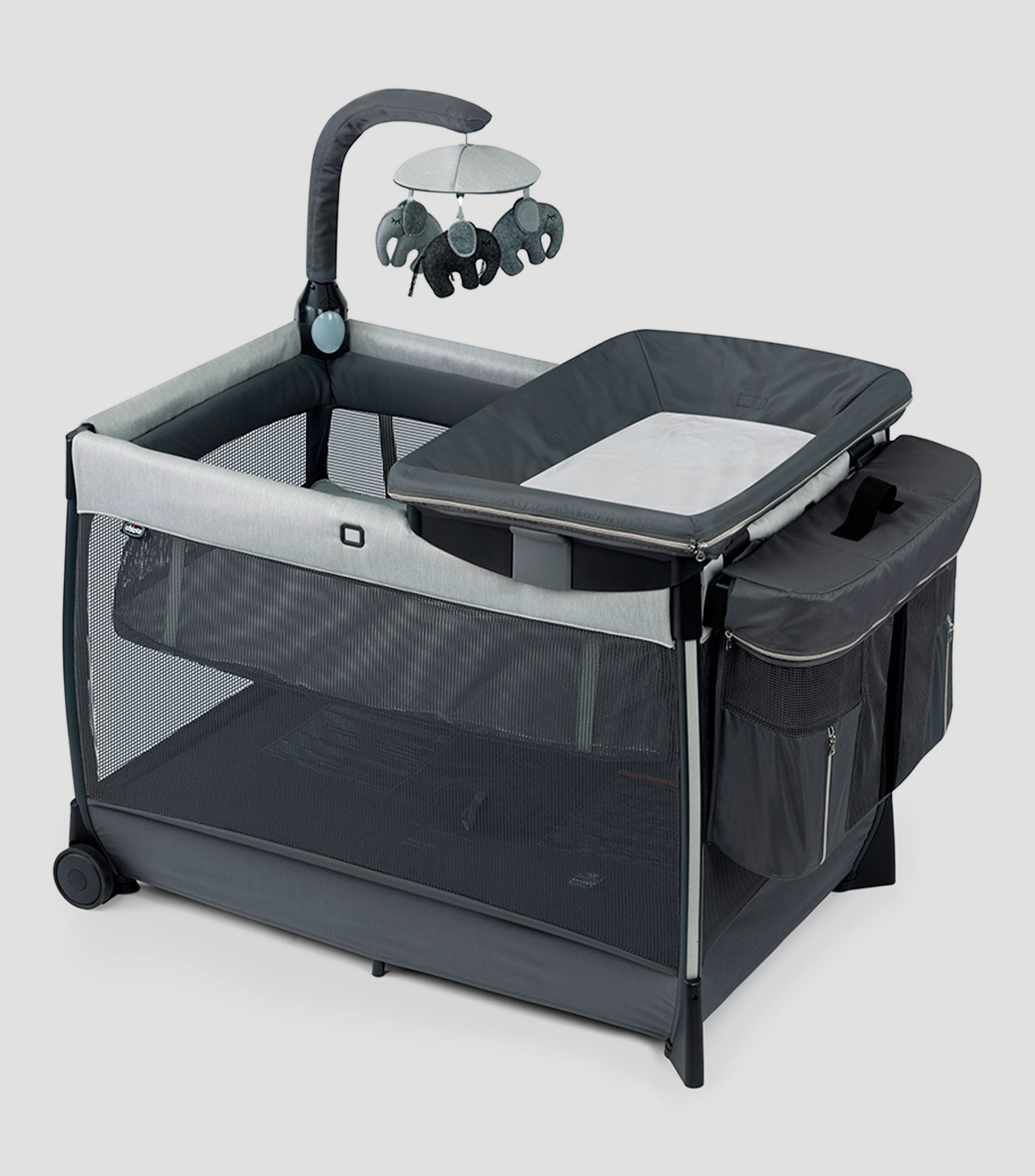 Cuna Corral Lullaby Zip Driftwood