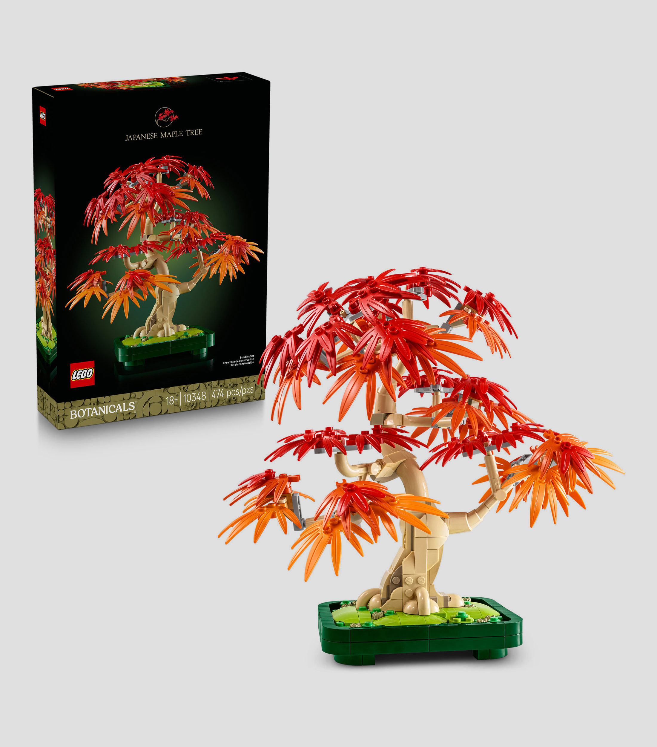 Lego Botanicals Bonsái de Arce Rojo Japonés Decoración 10348