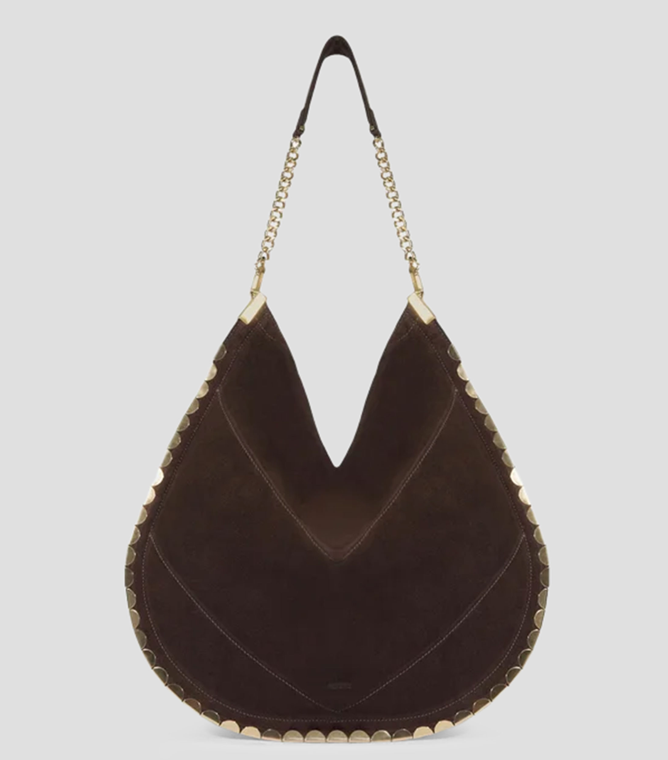 Bolsa hobo en piel Freja lisa Mujer