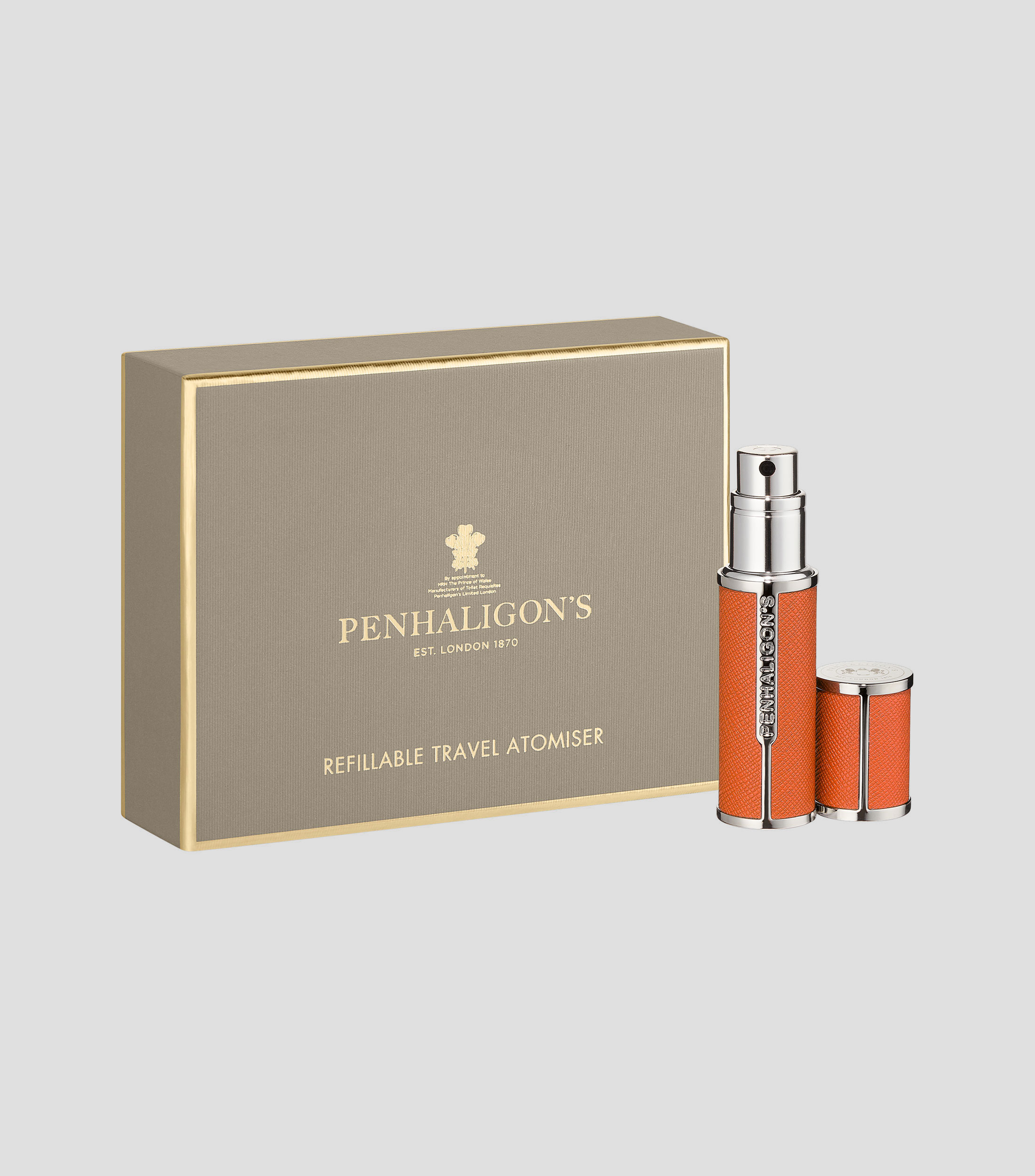 Atomizador Recargable de Perfume Naranja, 5 ml