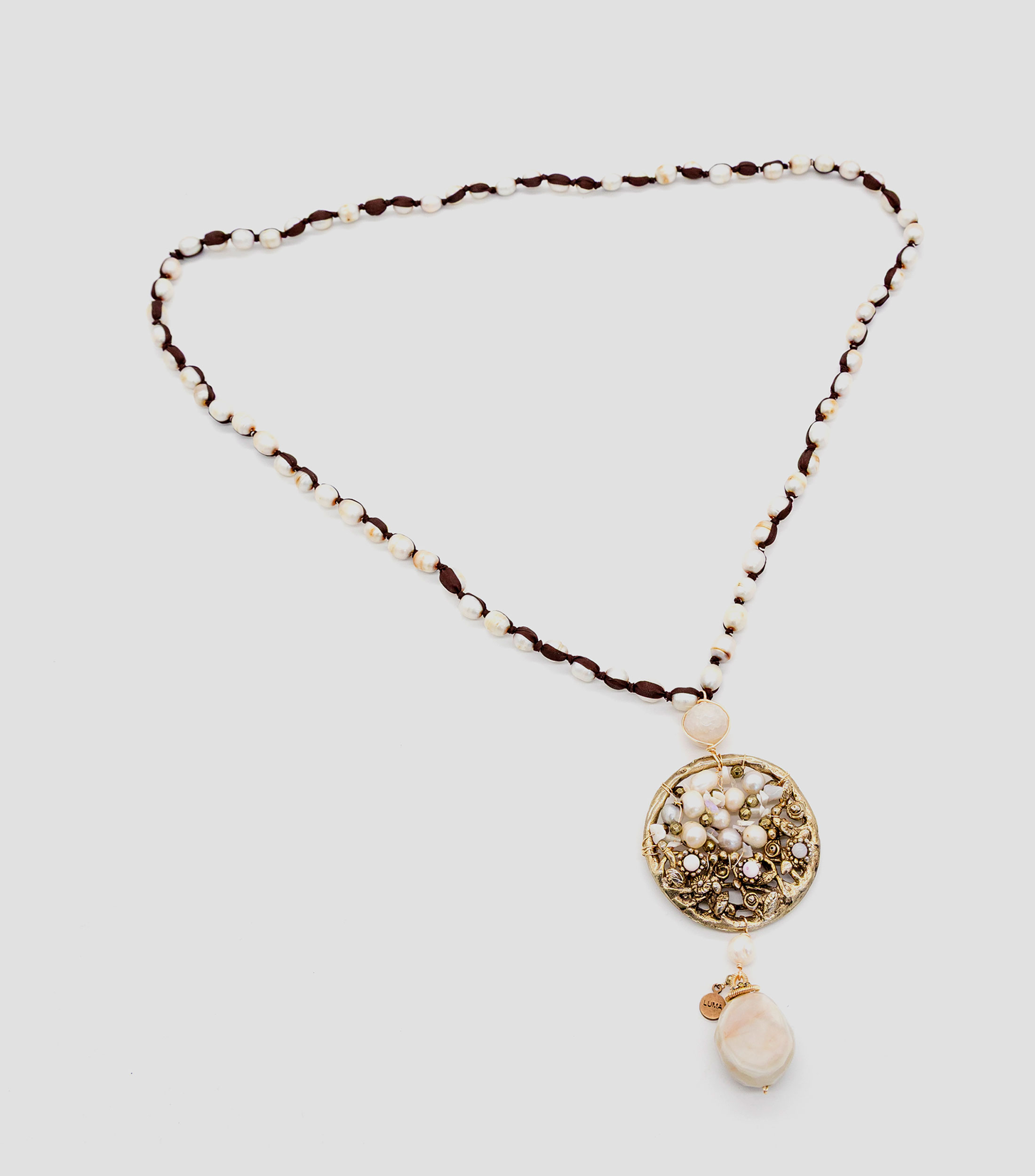 Collar copn dije floral Mujer