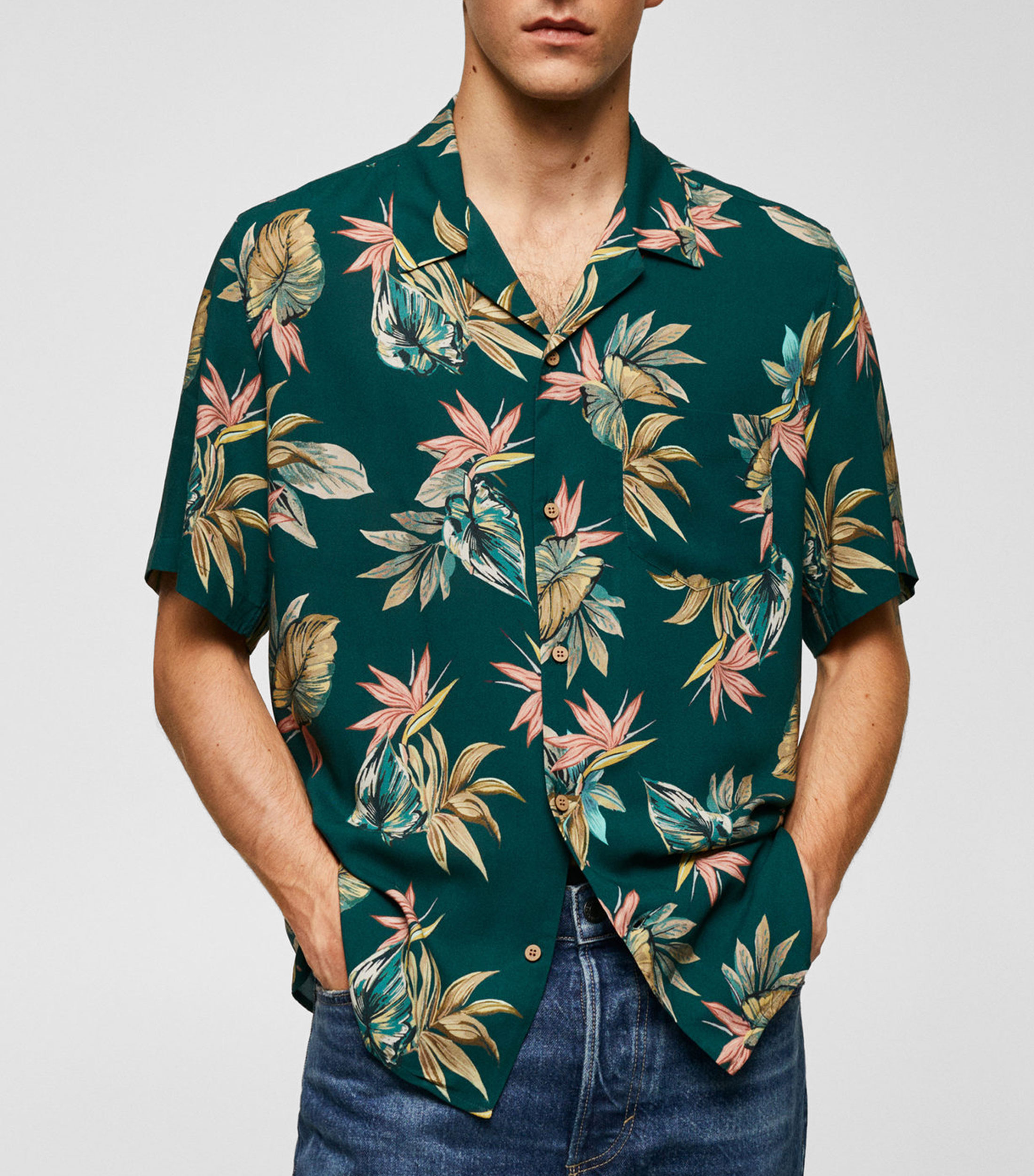 Camisas De Manga Larga Con Botones Para Hombre, Patas - Foto 2