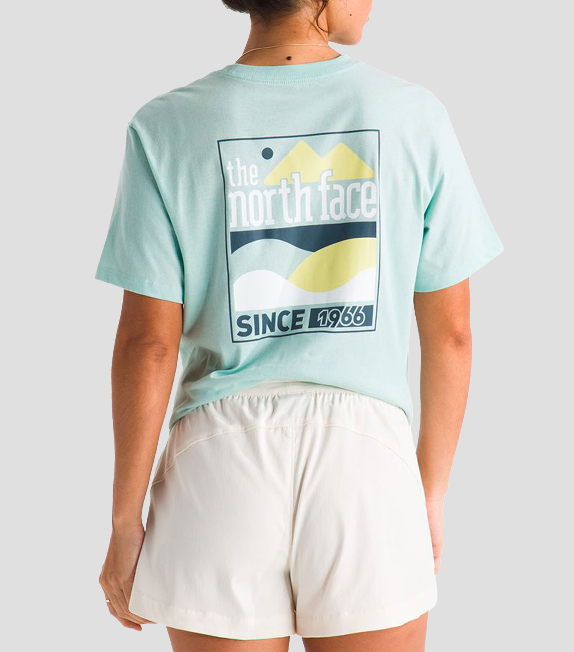 Playera cuello redondo manga corta lisa Exploring Mujer