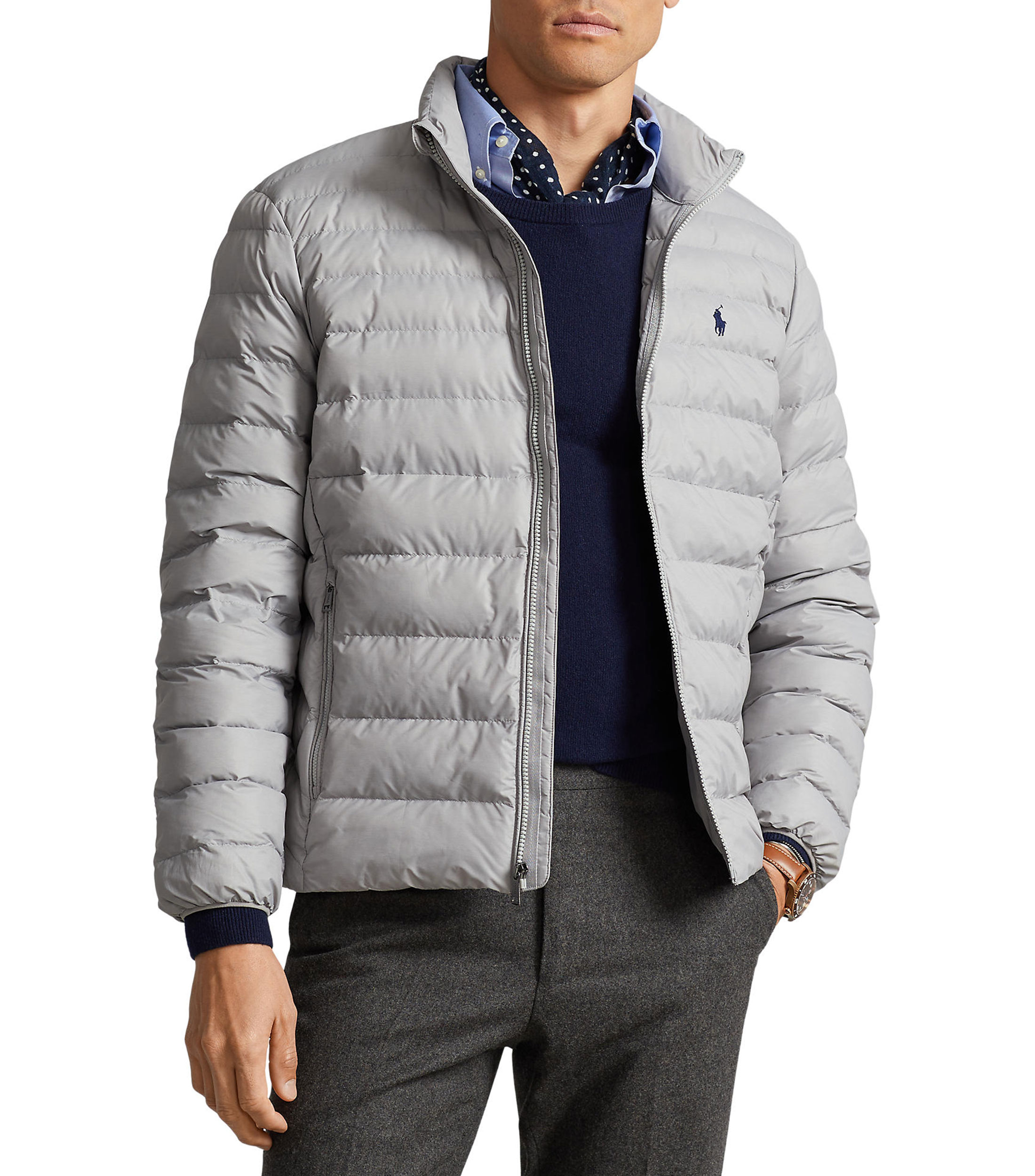 Ralph Lauren Chaqueta Polo Acolchada Para Hombre (negro Down