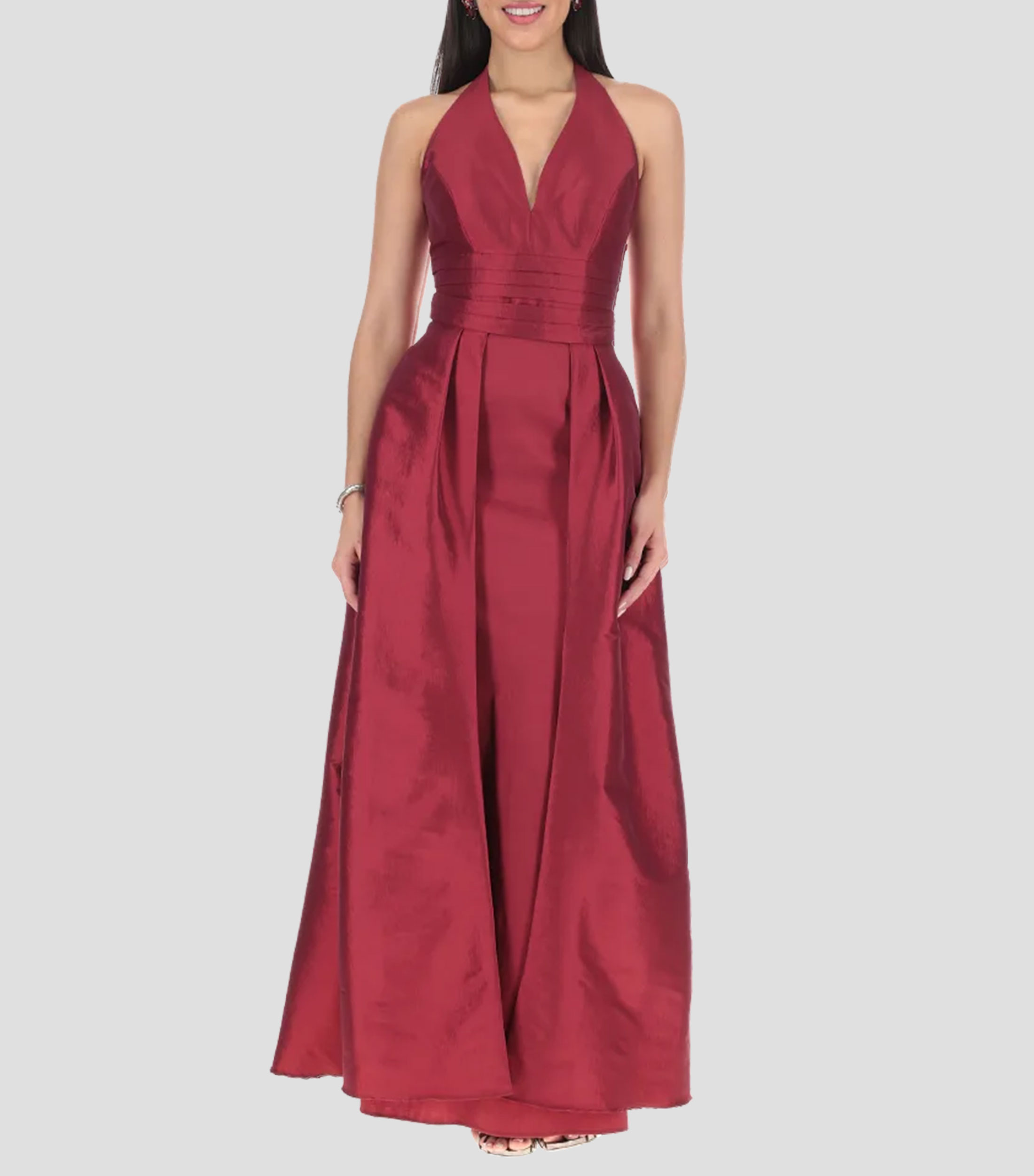 Vestido Largo Liso Mujer