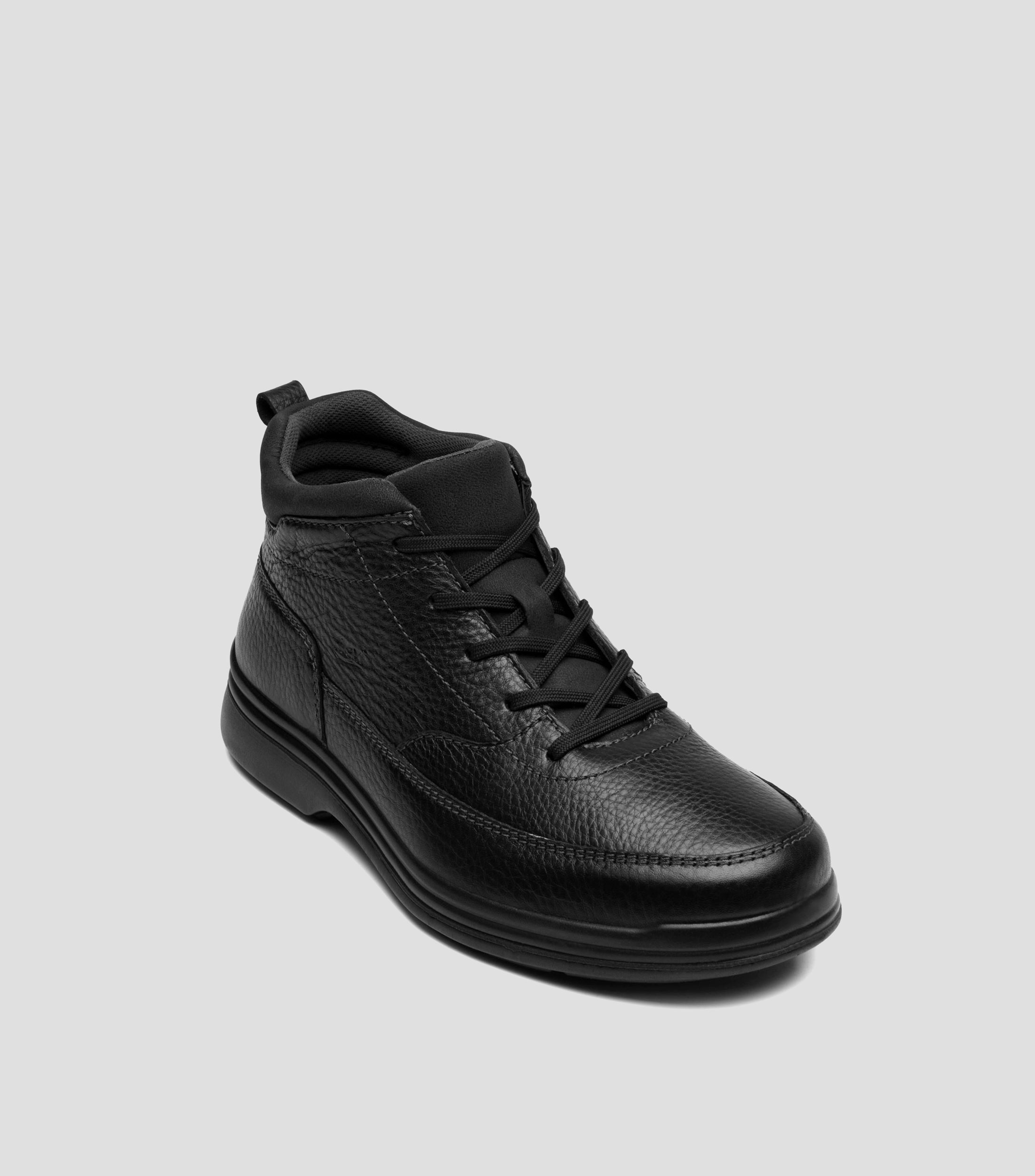 Botines casuales Yacht en piel con tacón bajo de media luna Hombre