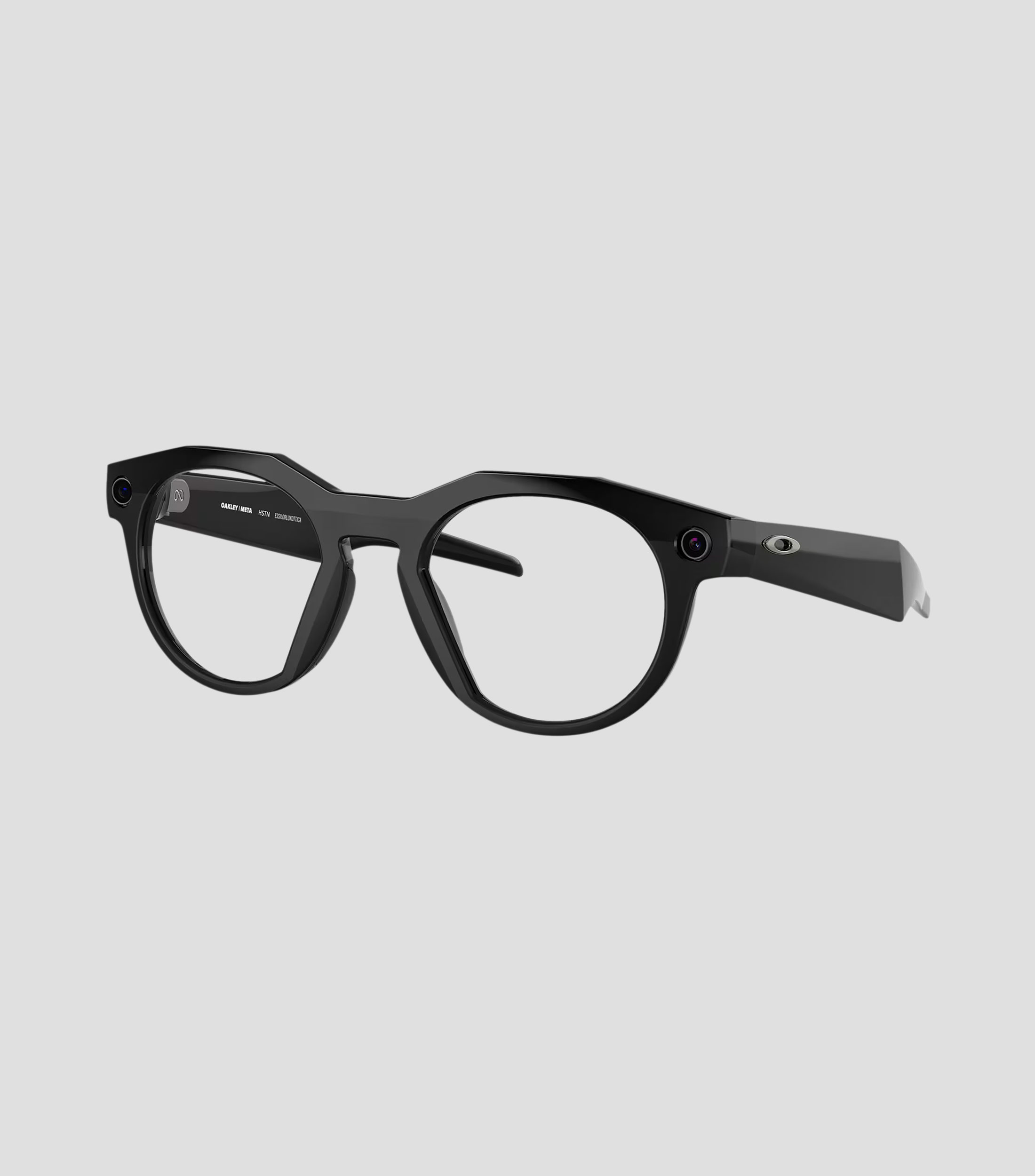 Lentes oftálmicos inteligentes ovalados Oakley Meta negros Unisex