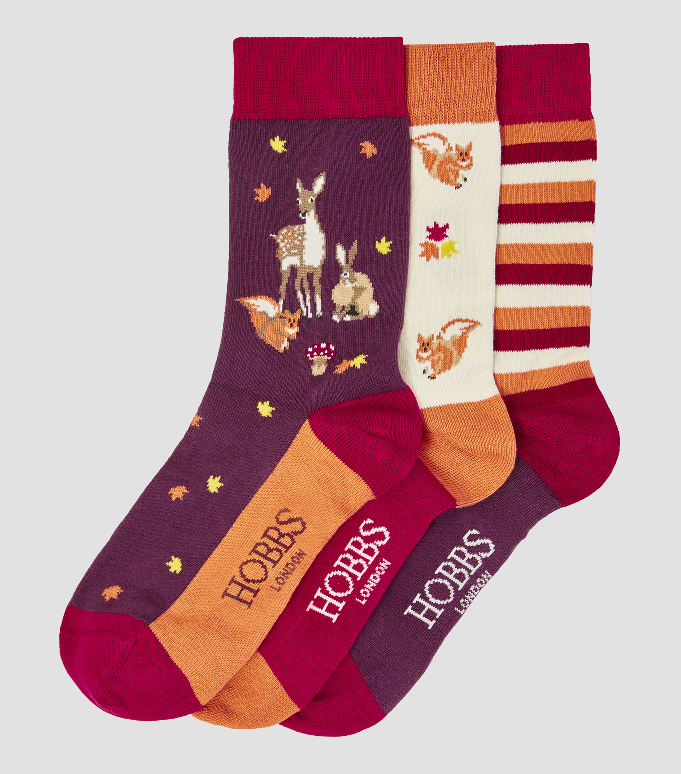 Set 3 calcetines navideños Mujer