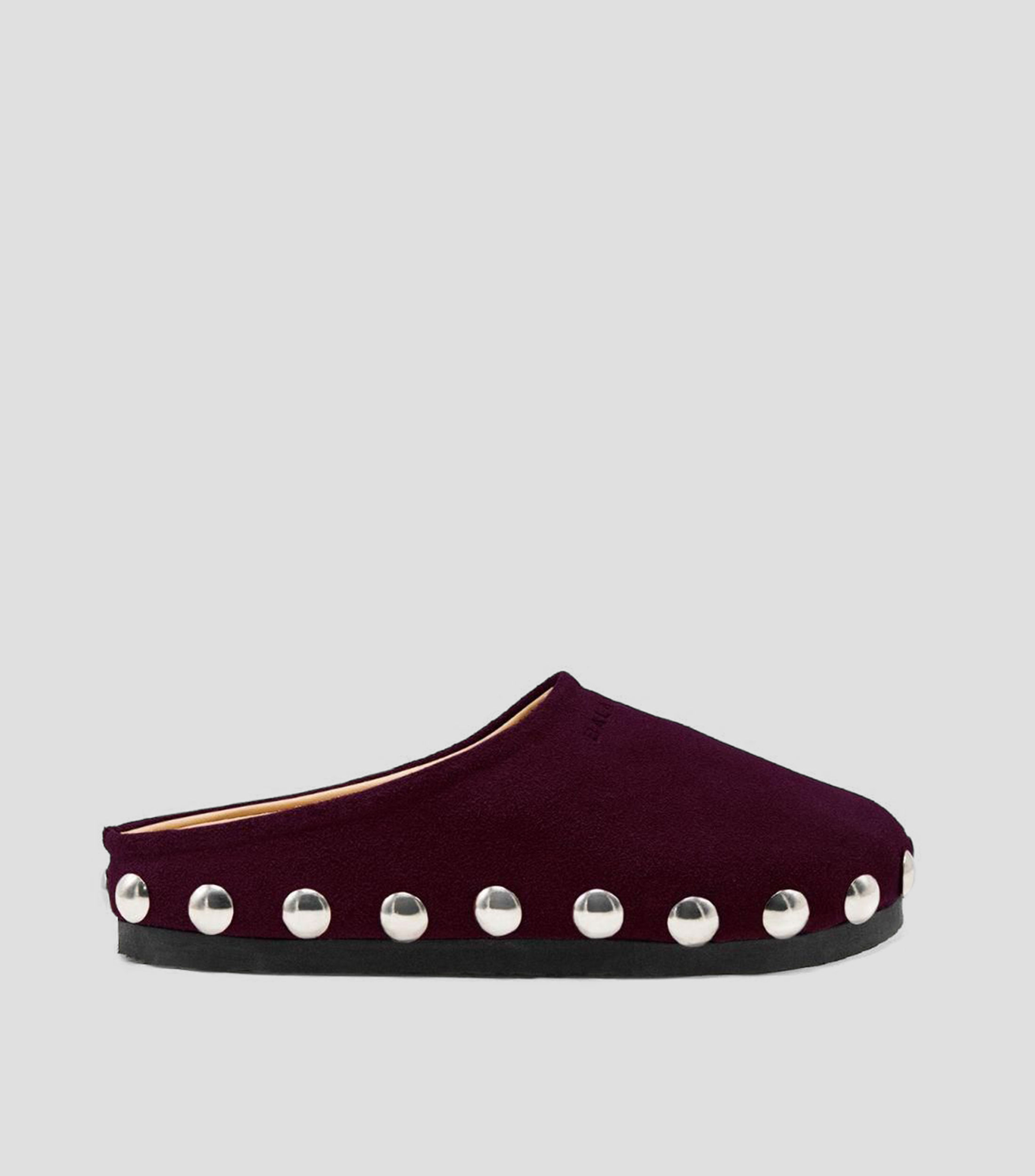 Zueco casual en piel de gamuza Mujer