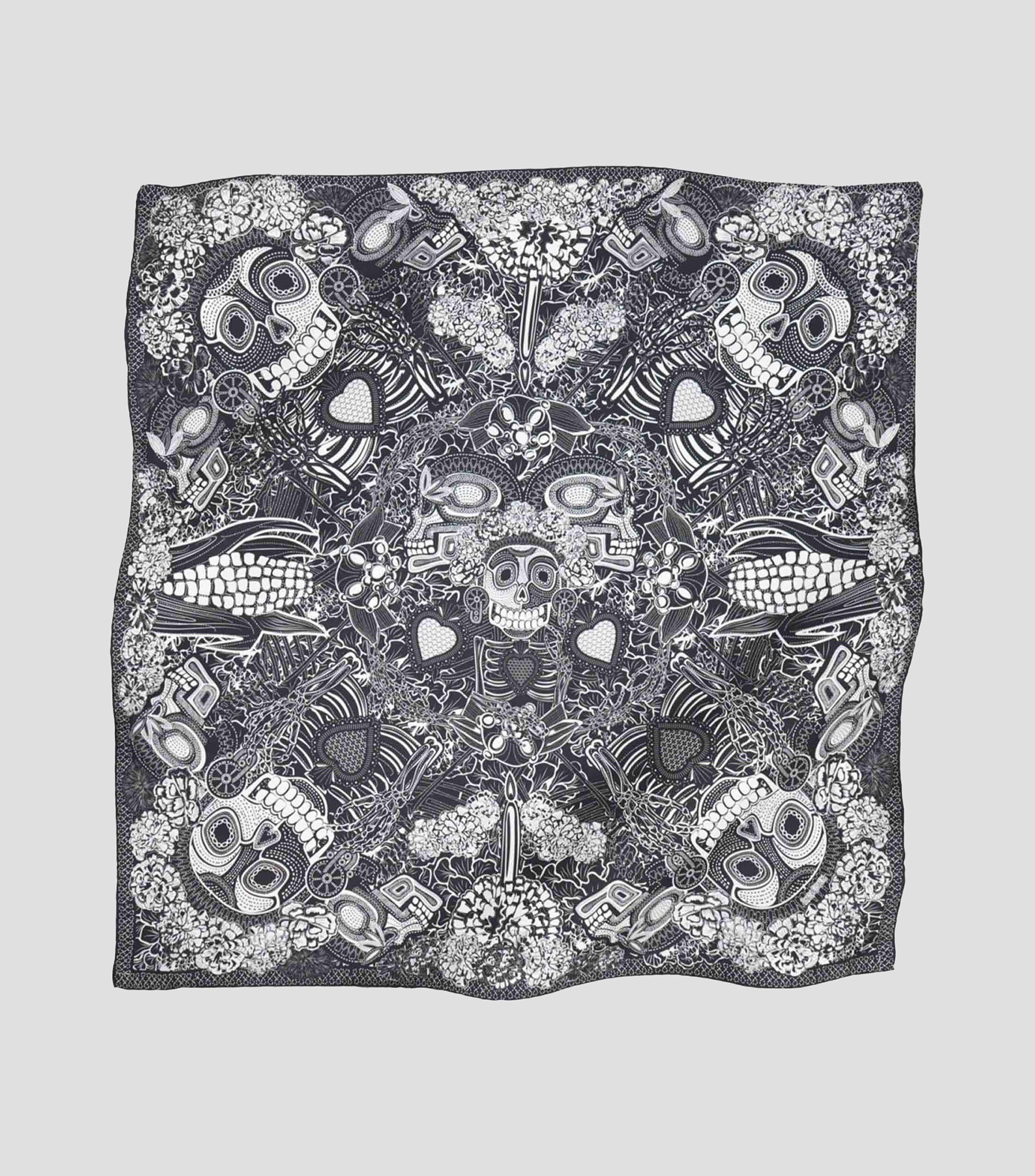 Mascada Estampada Día de Muertos Catrina Mujer