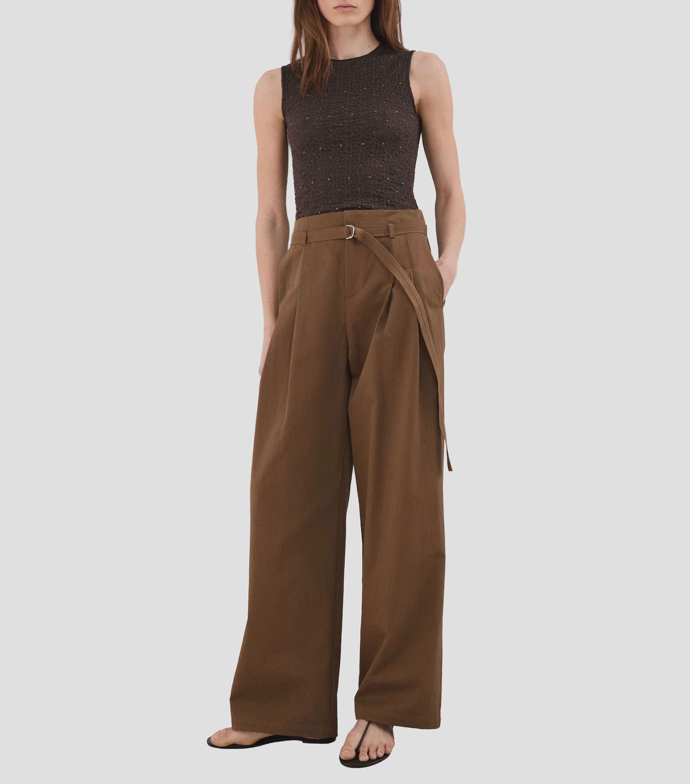 Blusa fantasía sin mangas Mujer
