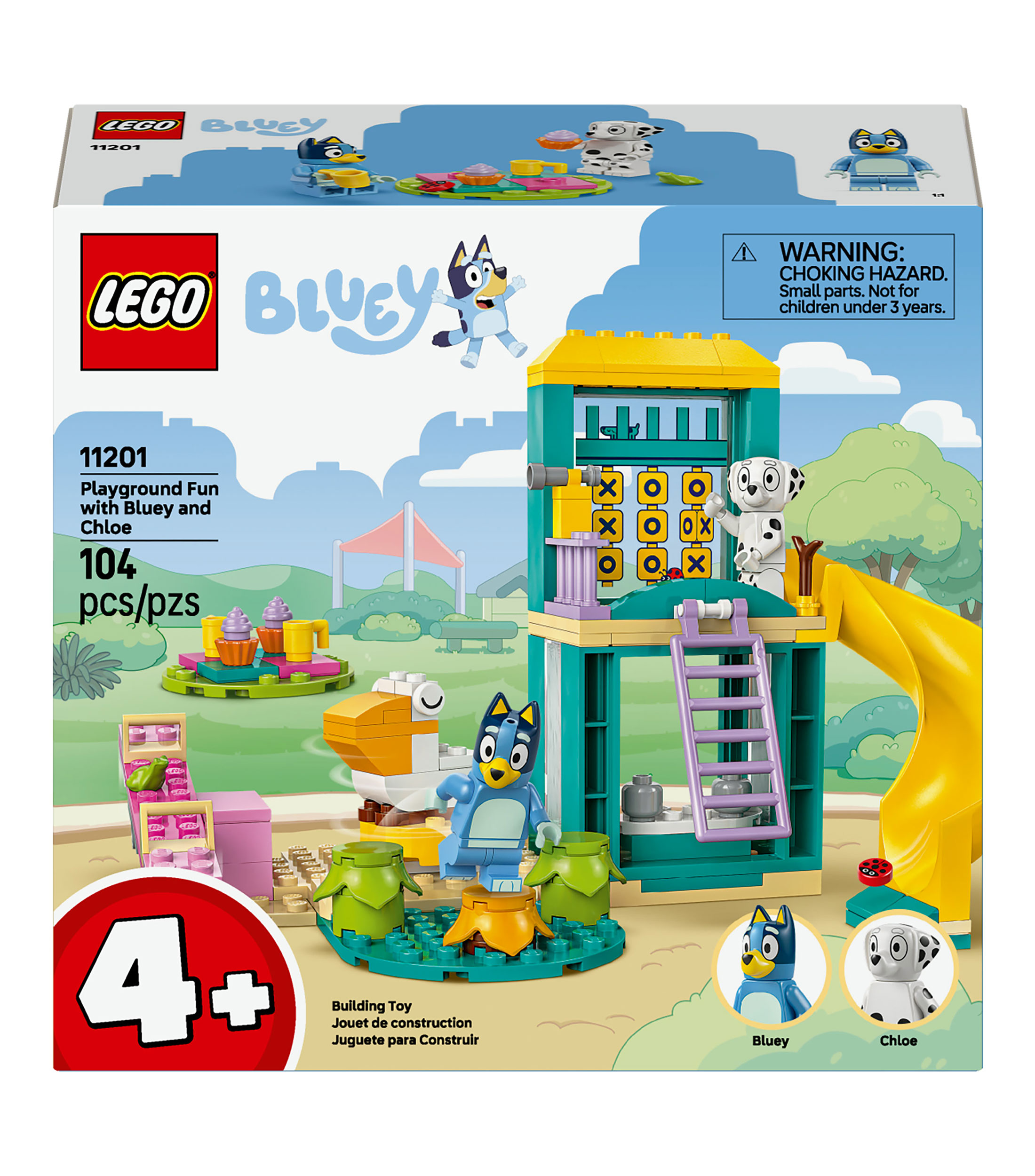 Lego Bluey, Diversión en el Parque de Juegos con Bluey y Chloe