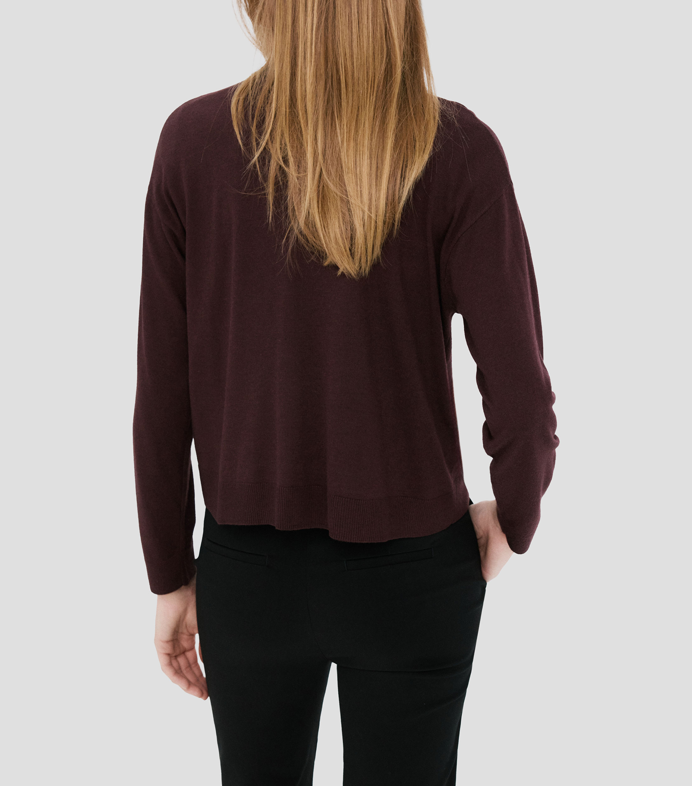 Suéter cuello polo Mujer