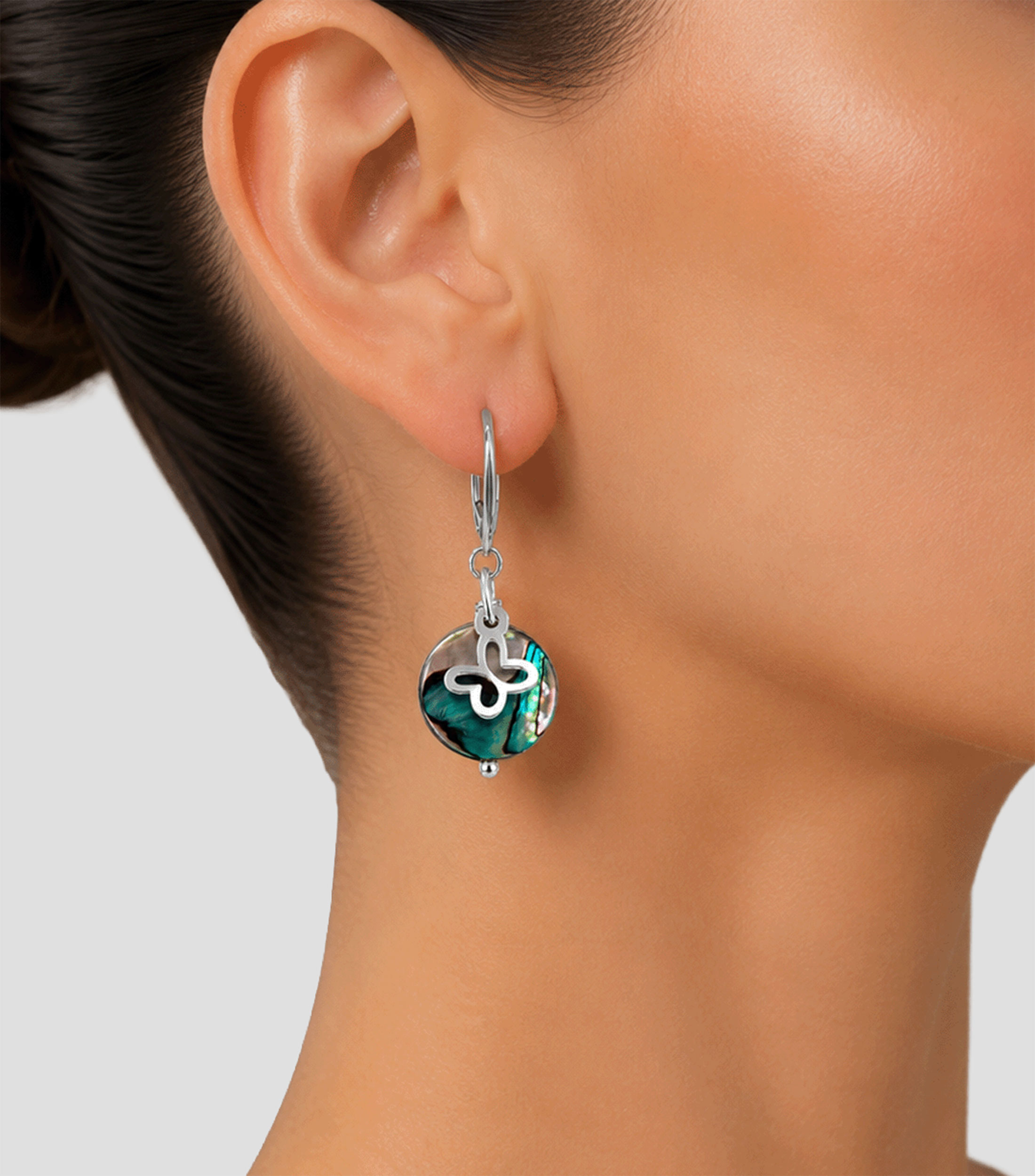 Aretes en Plata .925 Mariposa Mujer