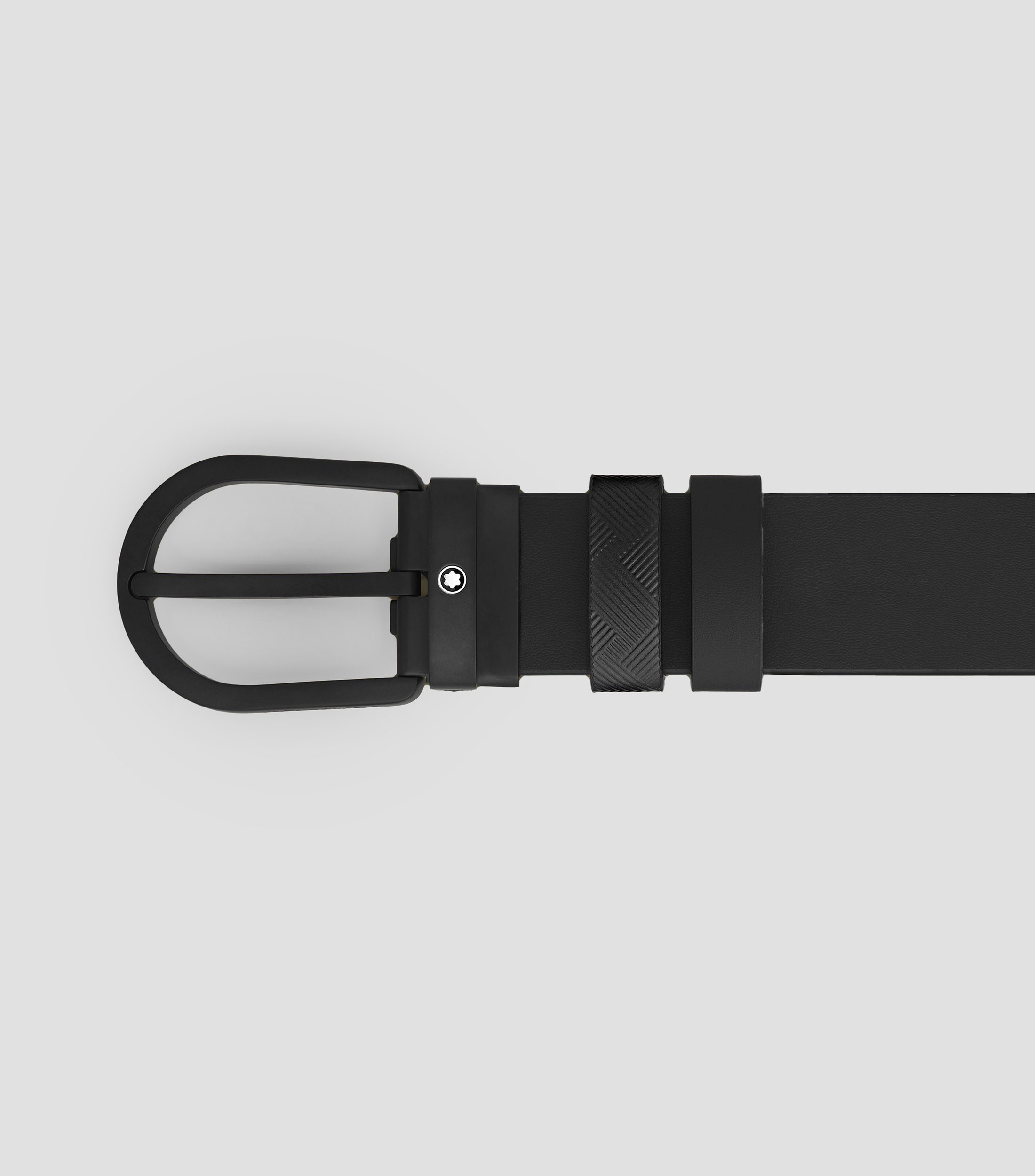 Horseshoe Buckle Black/Black 30 mm Hombre