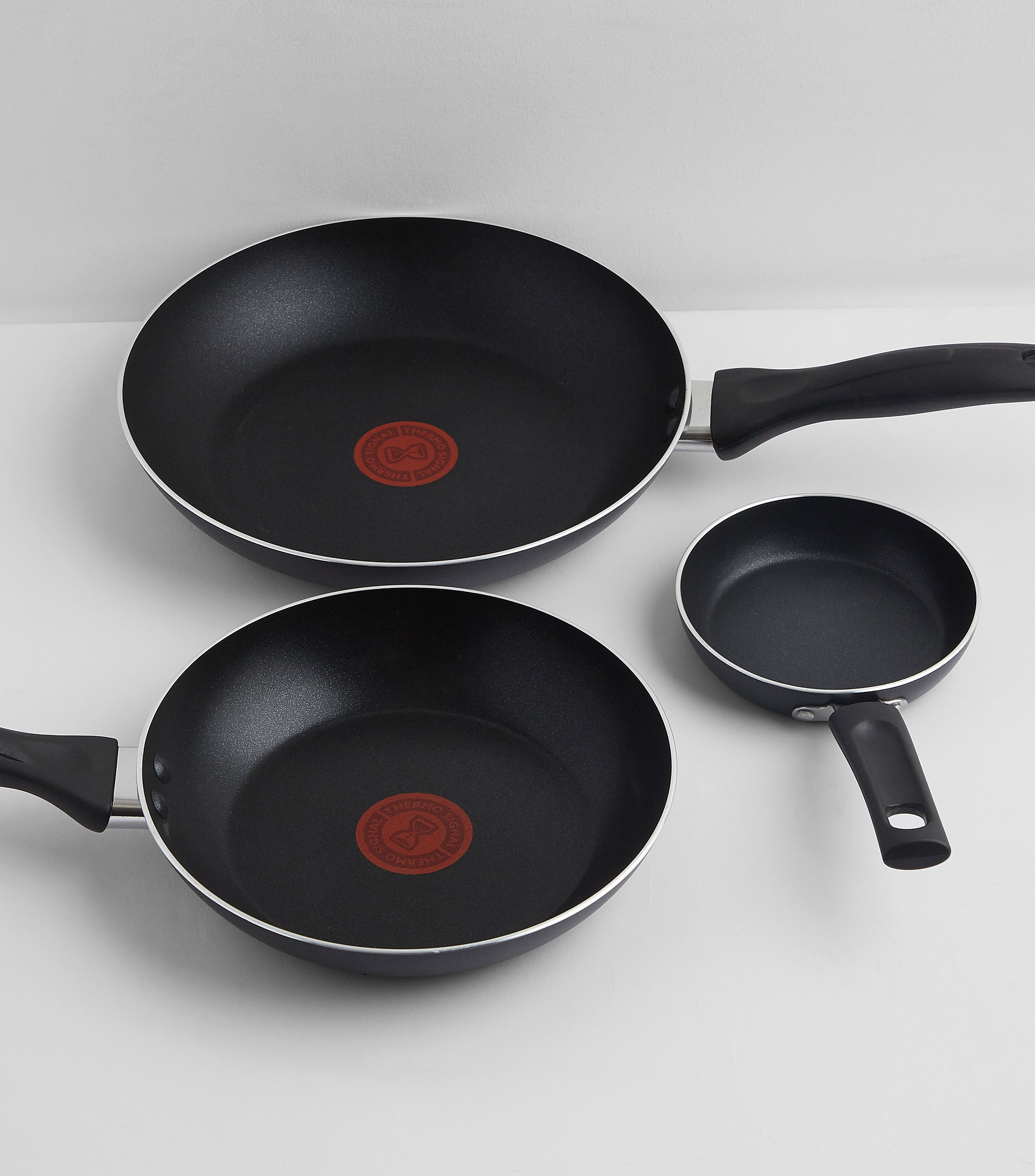 Set 3 sartenes en aluminio Easy Care negro