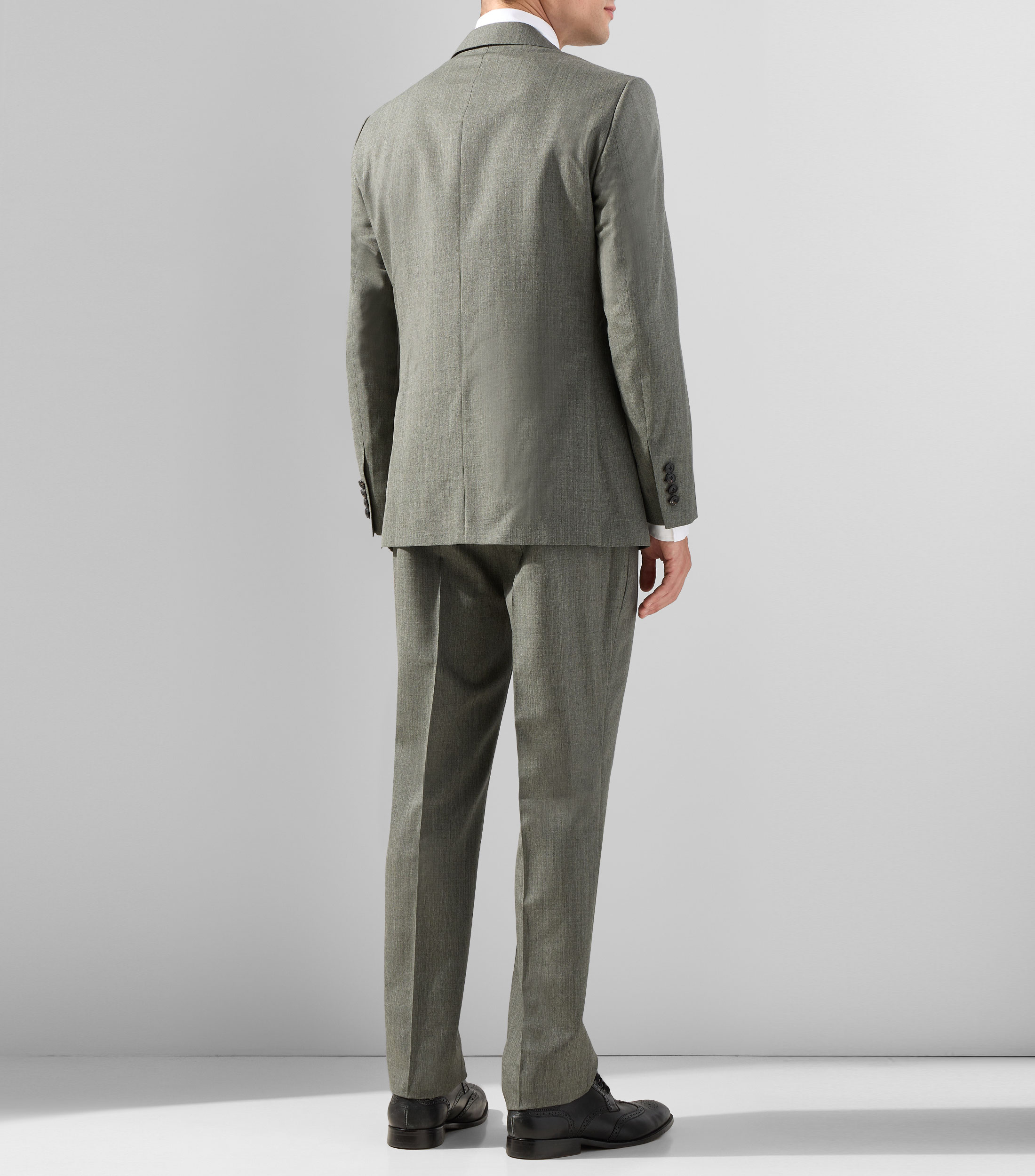 Traje de lana regular jaspeado Hombre