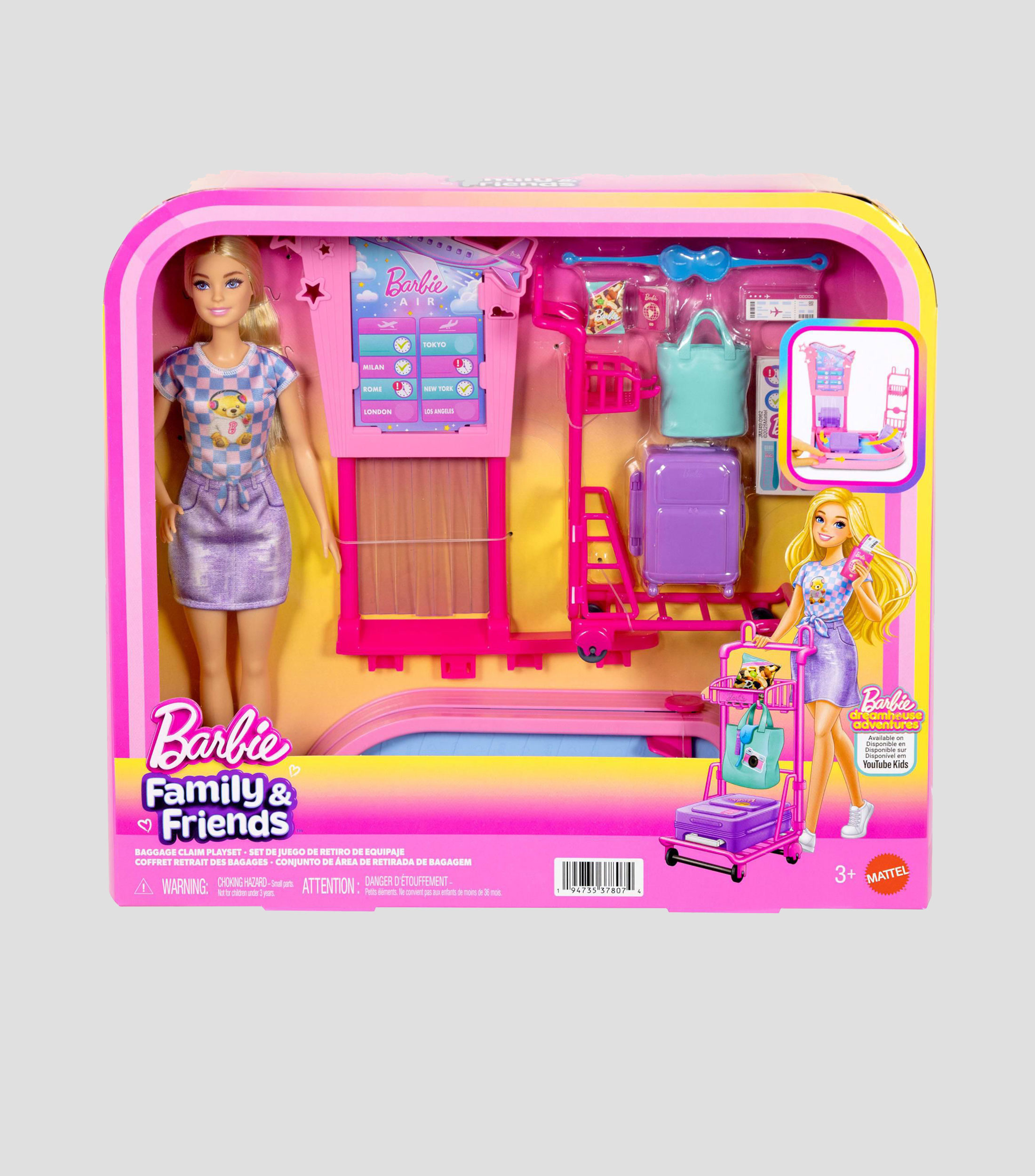 Barbie Playset Aventuras de Viaje
