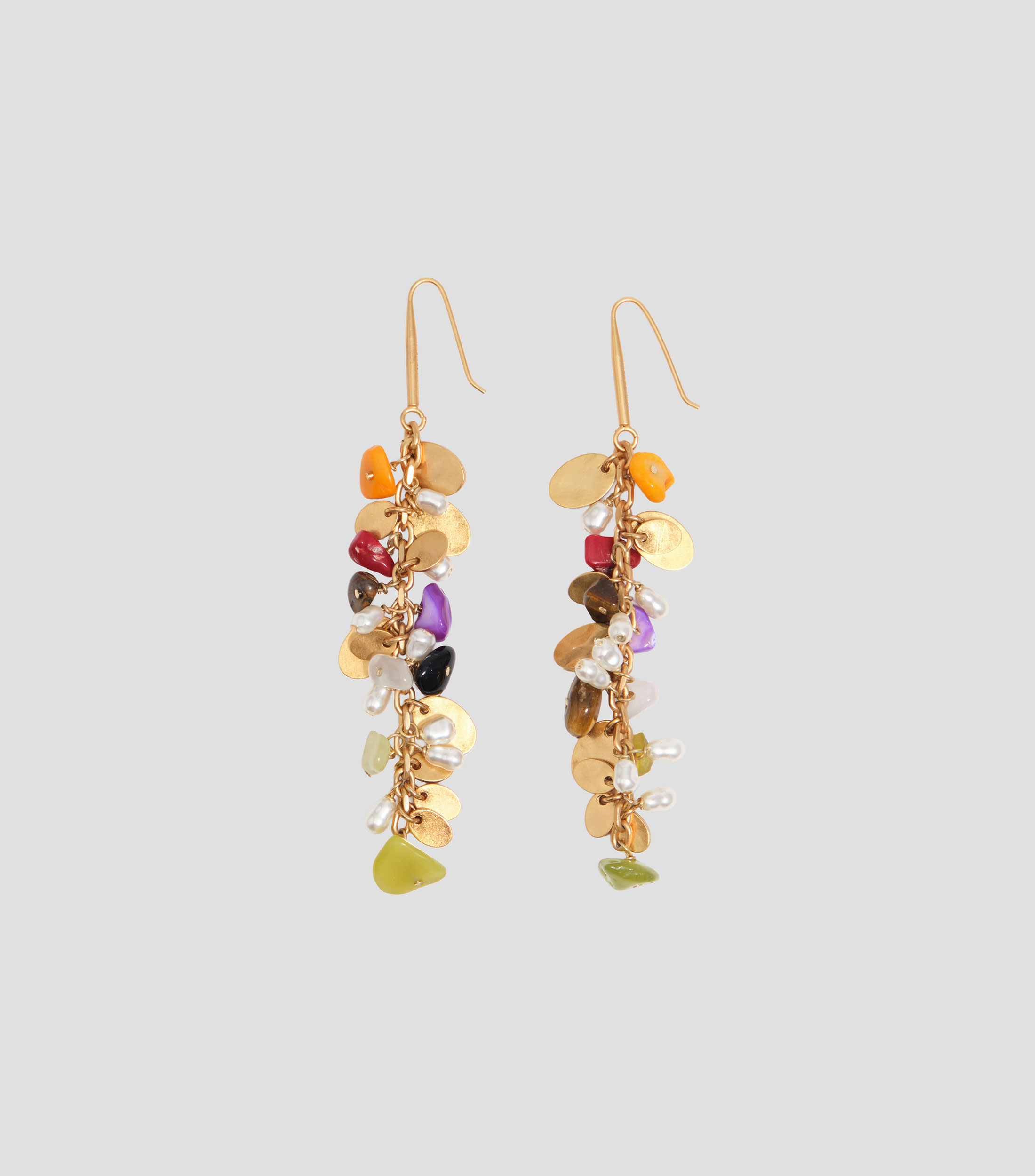 Aretes con piedras Mujer