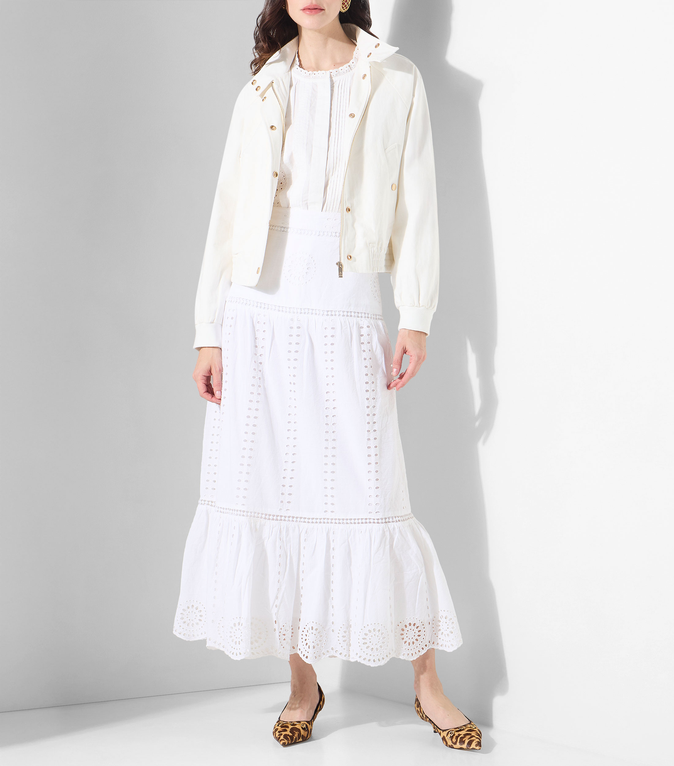 Blusa lisa con manga larga Mujer