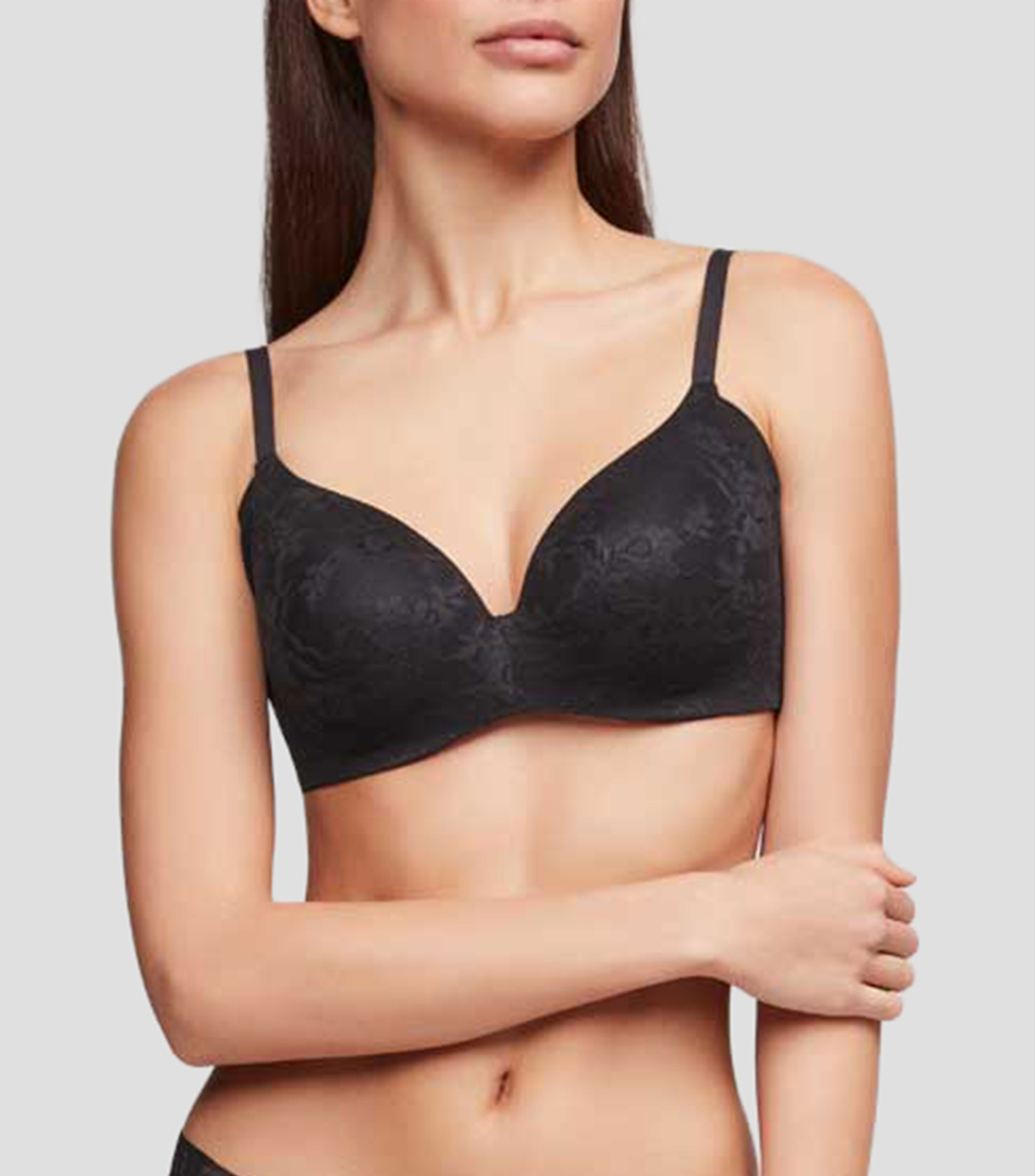 Brasier de encaje con varilla de silicona